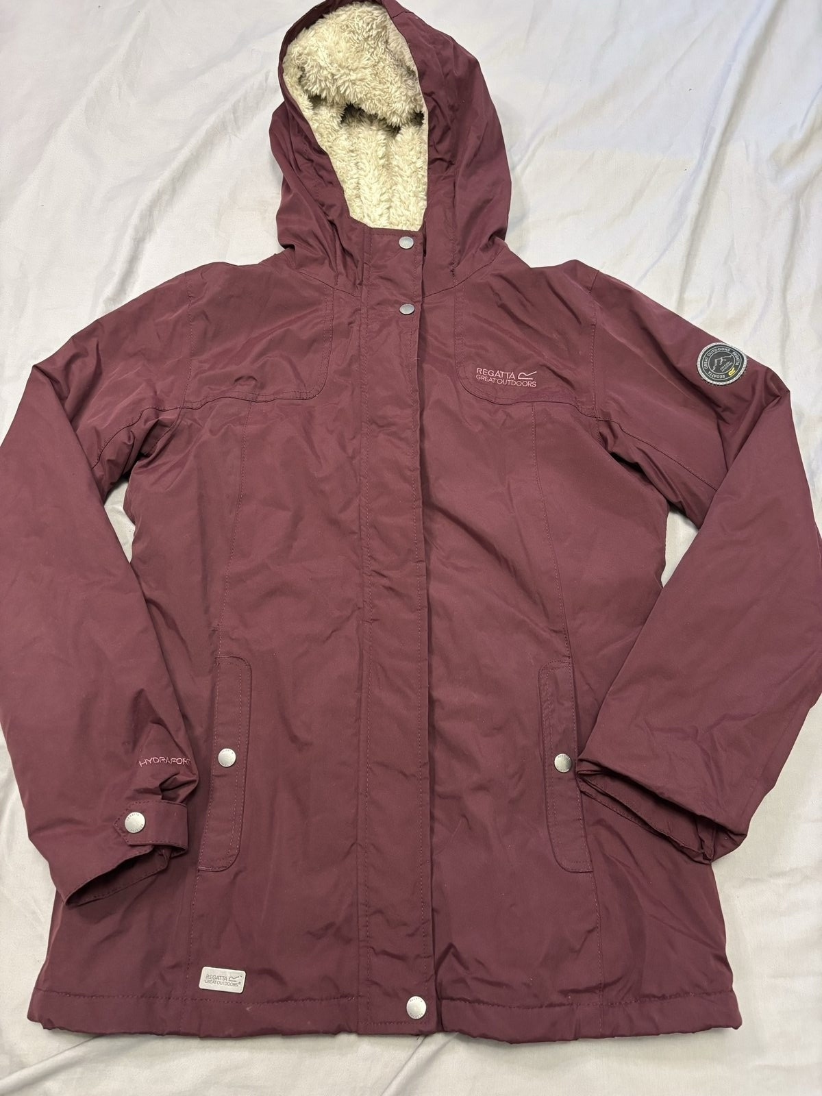 Regatta Women's Burgundy Waterproof Hydrafort Parka Jacket 12
