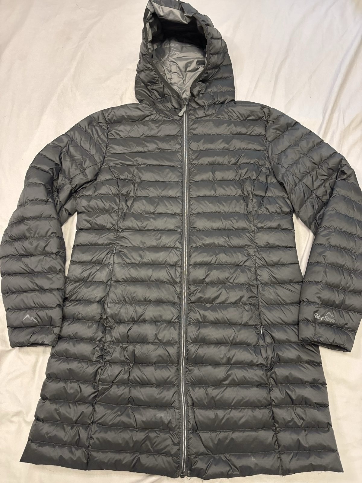 Peter Storm Black Hooded Puffer Coat Size 14