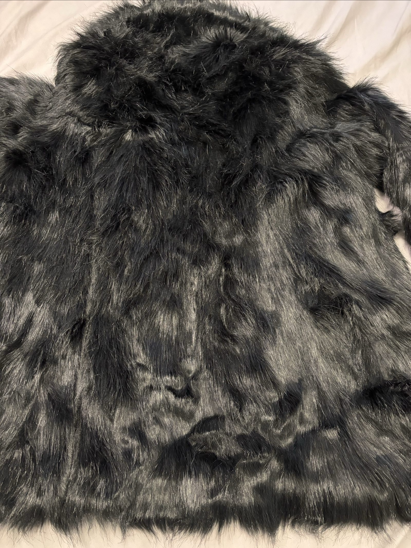Cotton Traders Black Faux Fur coat 18 image 6