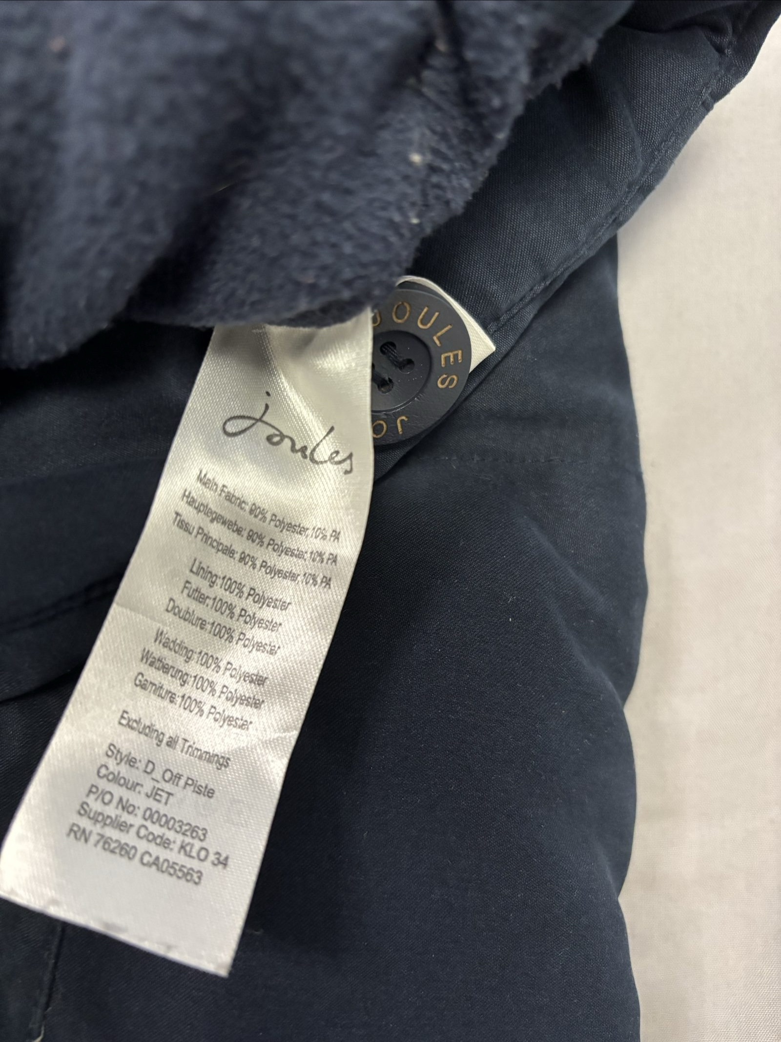 Joules Navy Blue Puffer Gilet Large/14 image 6