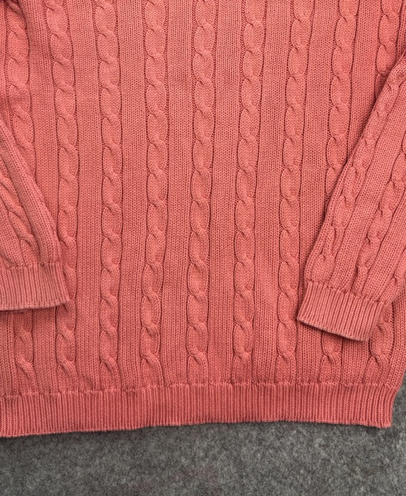 Jumpers Pink Cable Knit Cotton Jumper Women’s M image 8