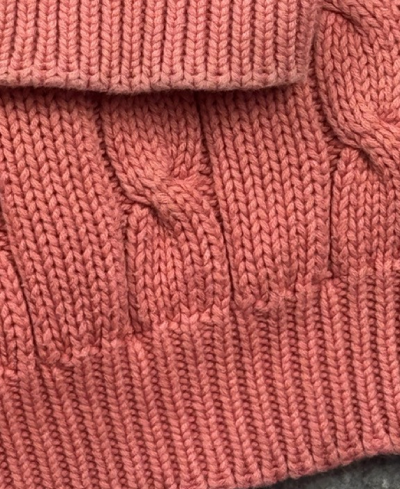 Jumpers Pink Cable Knit Cotton Jumper Women’s M image 10