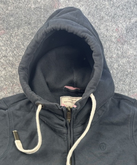 FatFace Black Zip Hoodie UK 6 Women's Cotton image 7