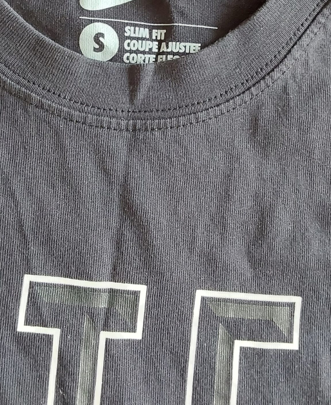 Nike Black Slim Fit Inter Milan T-Shirt Small Cotton Football Soccer image 8