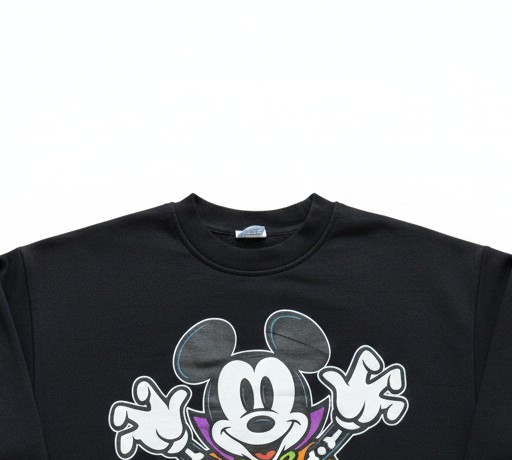 Disney Parks 2024 Skeleton Vampire Mickey Mouse Halloween Sweatshirt Black M image 8