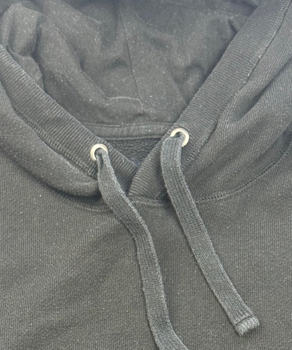 Abercrombie Black Logo Box Hoodie Unisex Large image 10