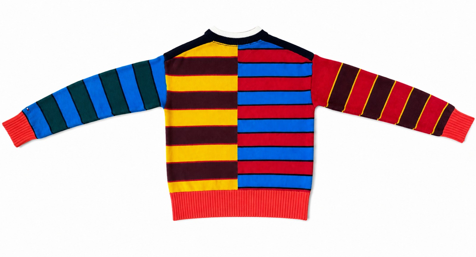 Tommy Hilfiger Multicolor Striped Knit Sweater Small Unisex image 5