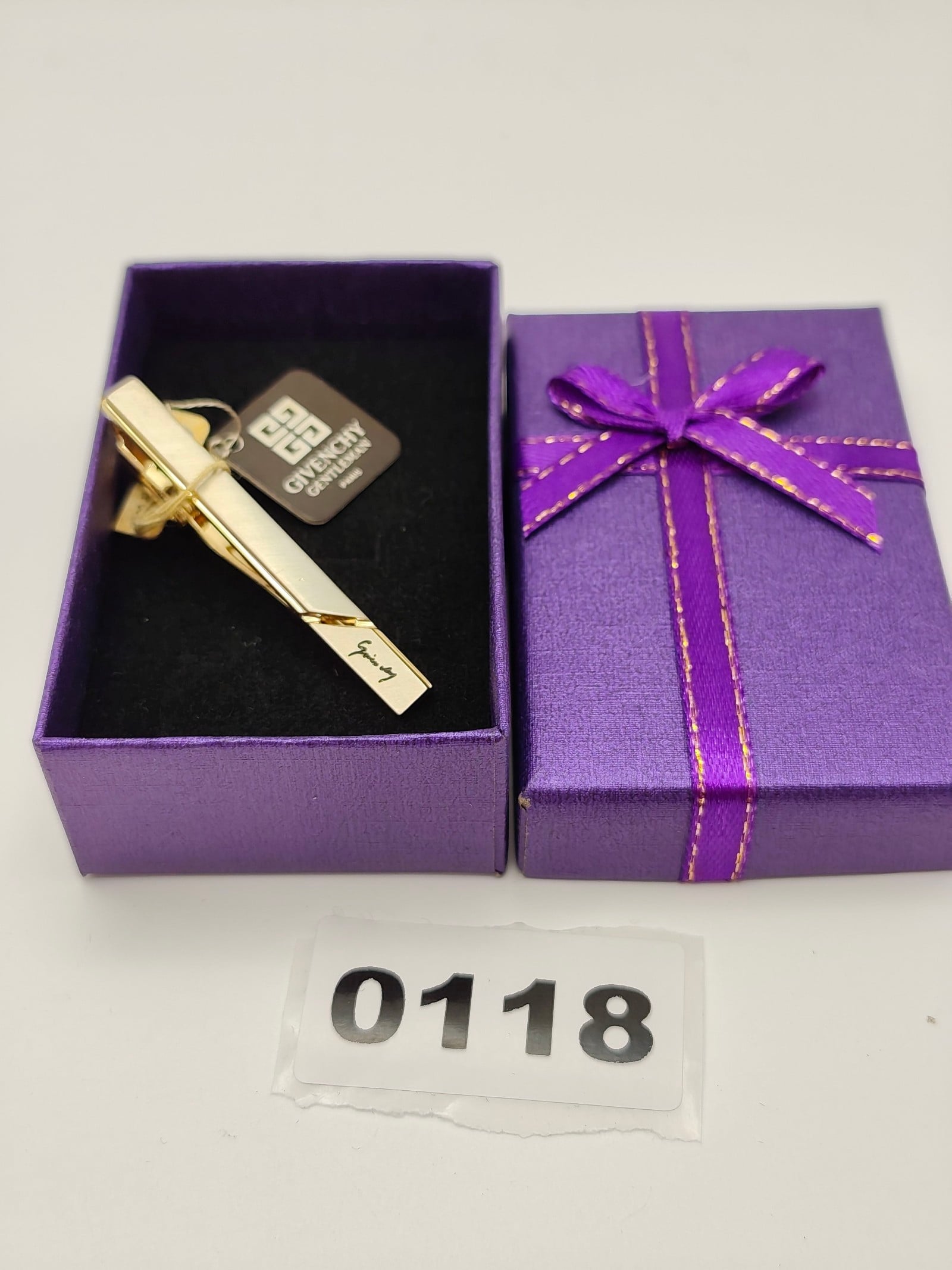 Givenchy Gold Tone Gentleman Tie Clip Other