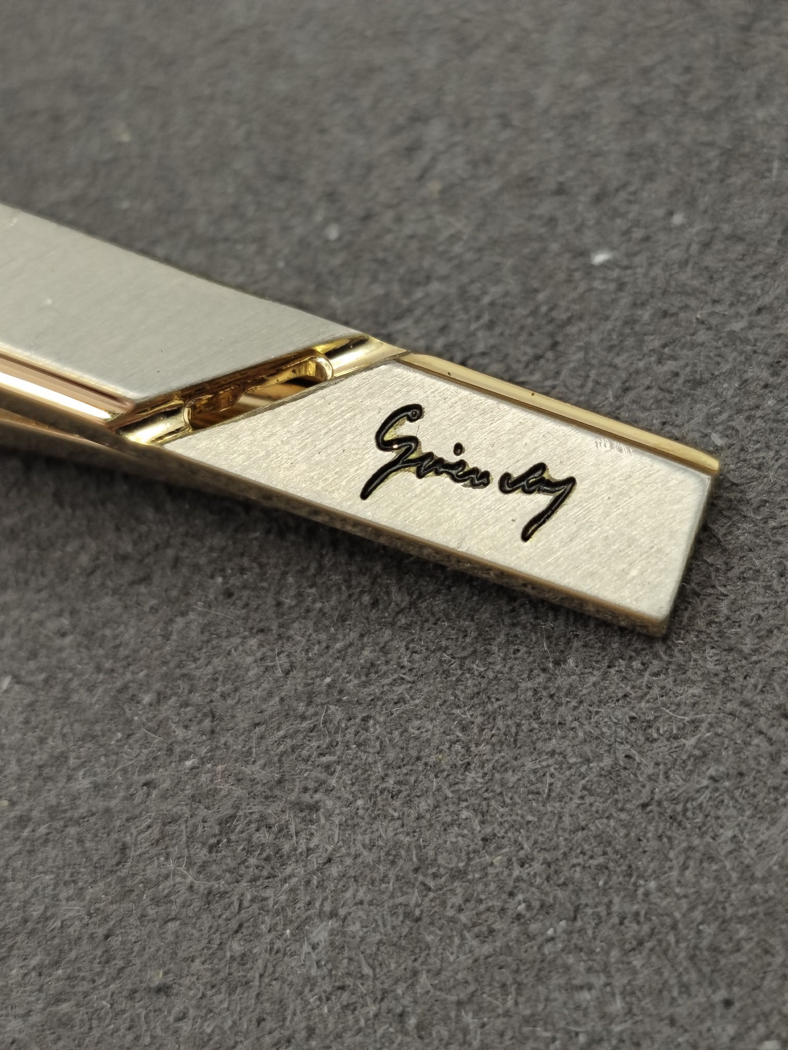Givenchy Gold Tone Gentleman Tie Clip Other image 4