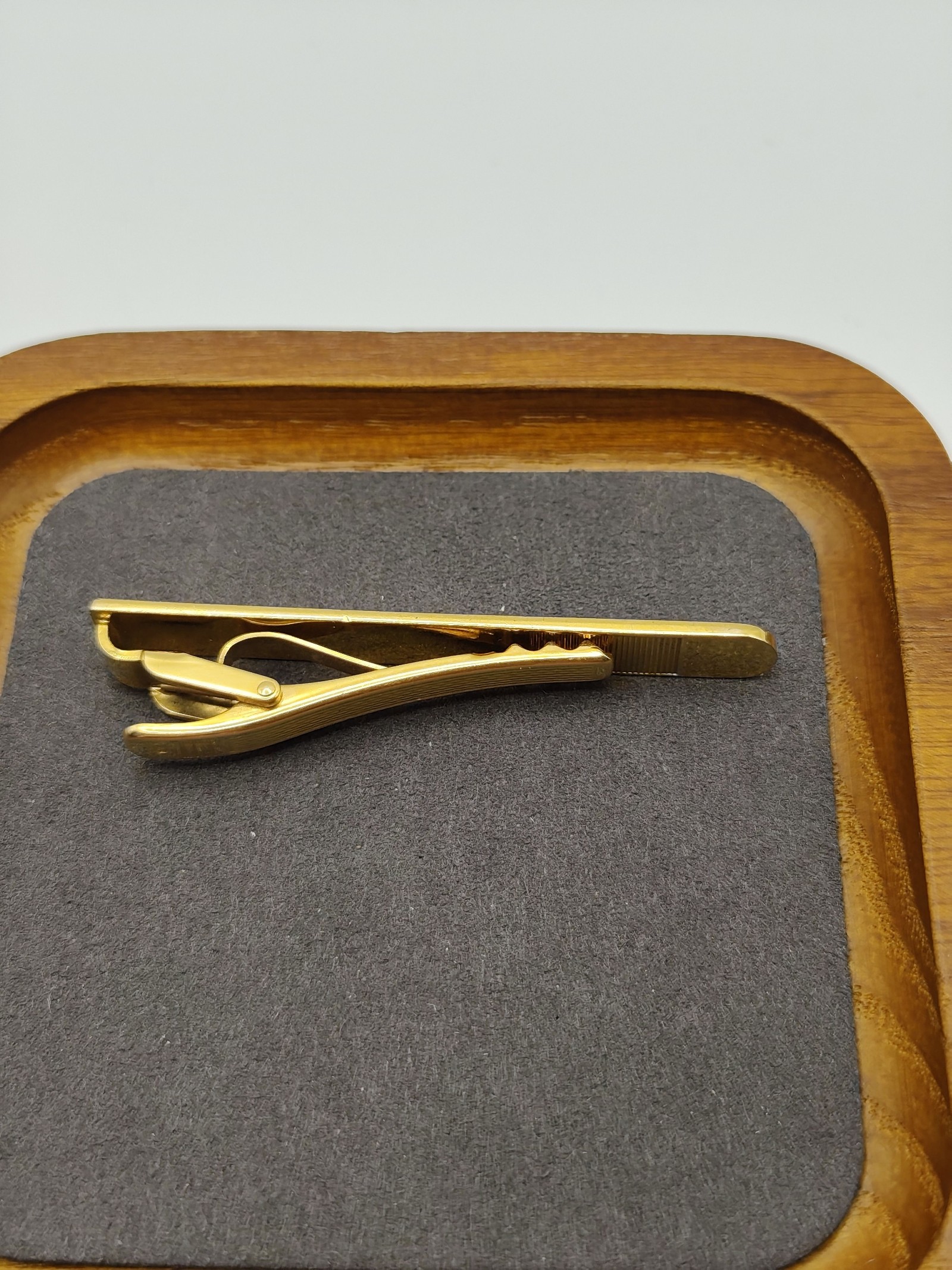 Dunhill Men Gold & Black Enamel Tie Clip Other image 7