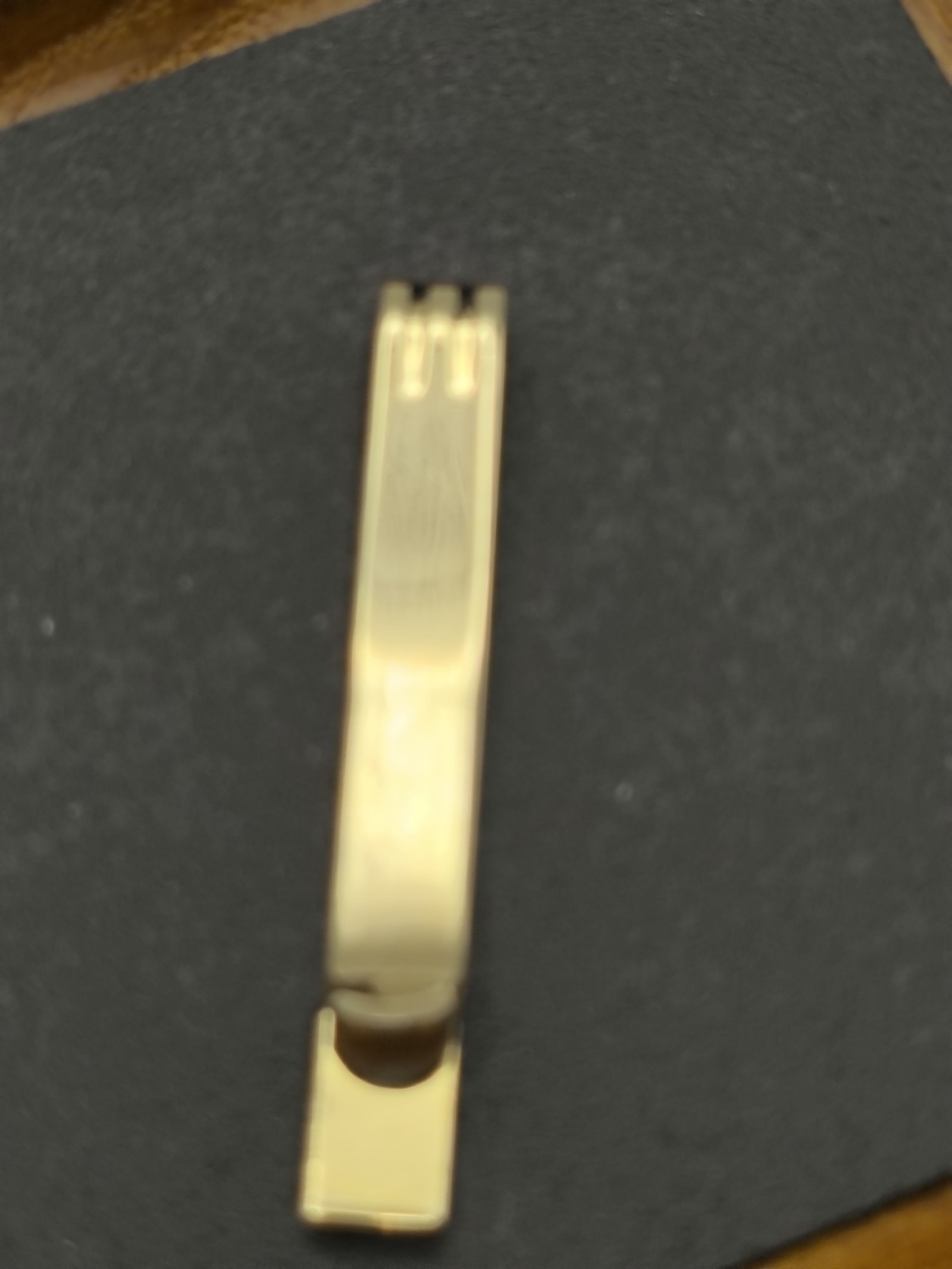 Givenchy Gold Tone Striped Men’s Tie Clip image 8