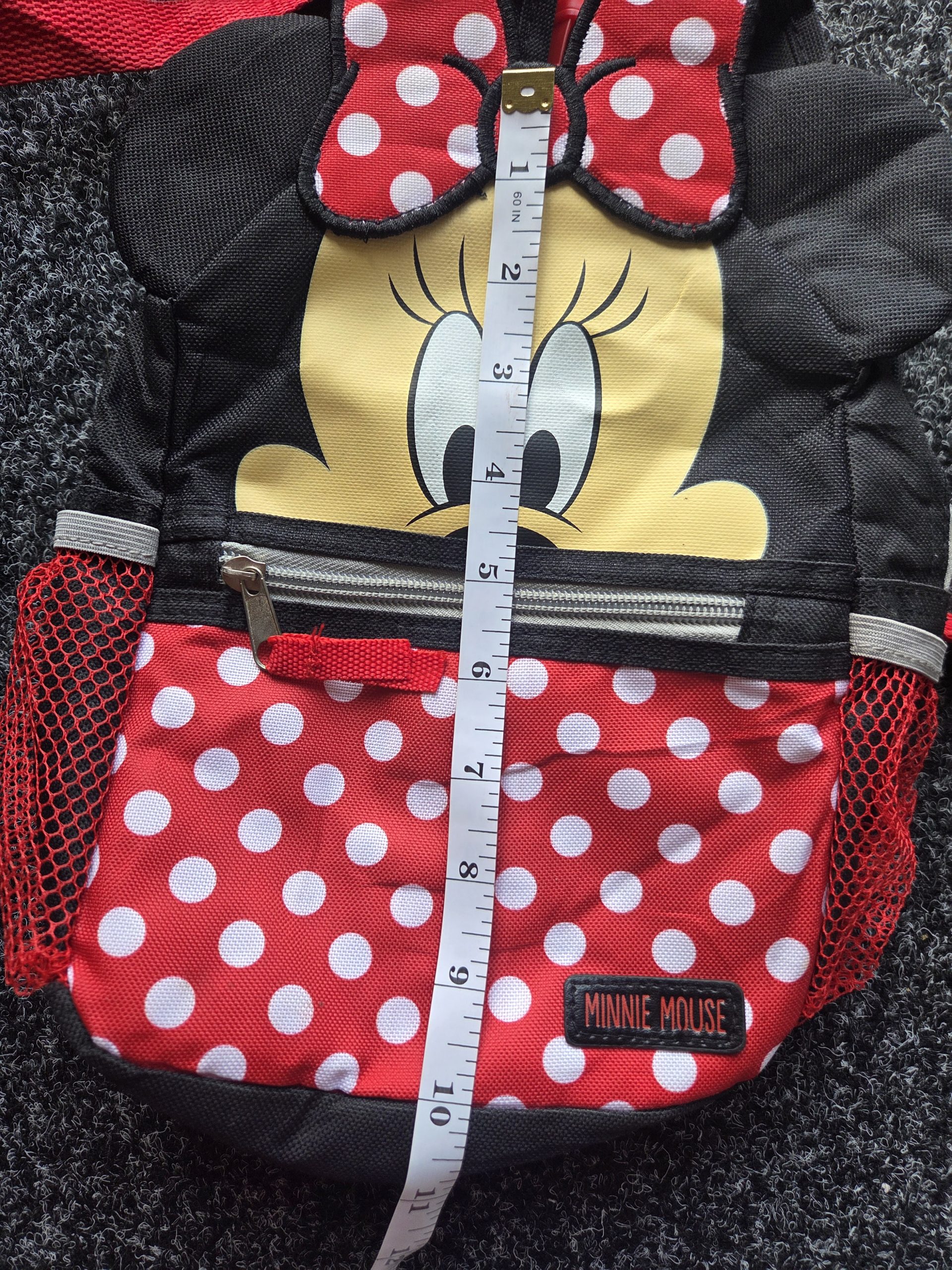 Disney Minnie Mouse Toddler Backpack with Safety Harness Leash Black Red image 6