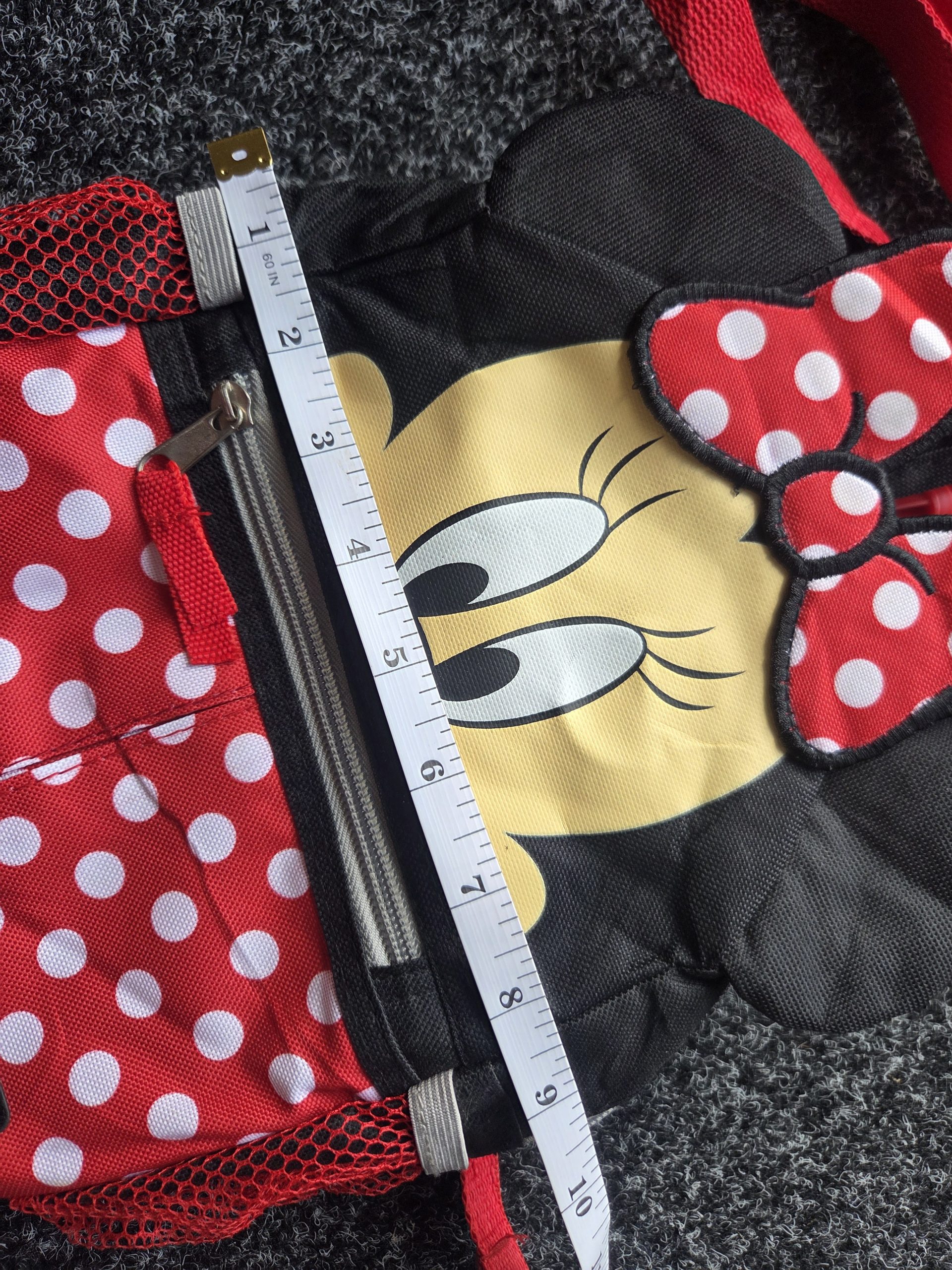 Disney Minnie Mouse Toddler Backpack with Safety Harness Leash Black Red image 7