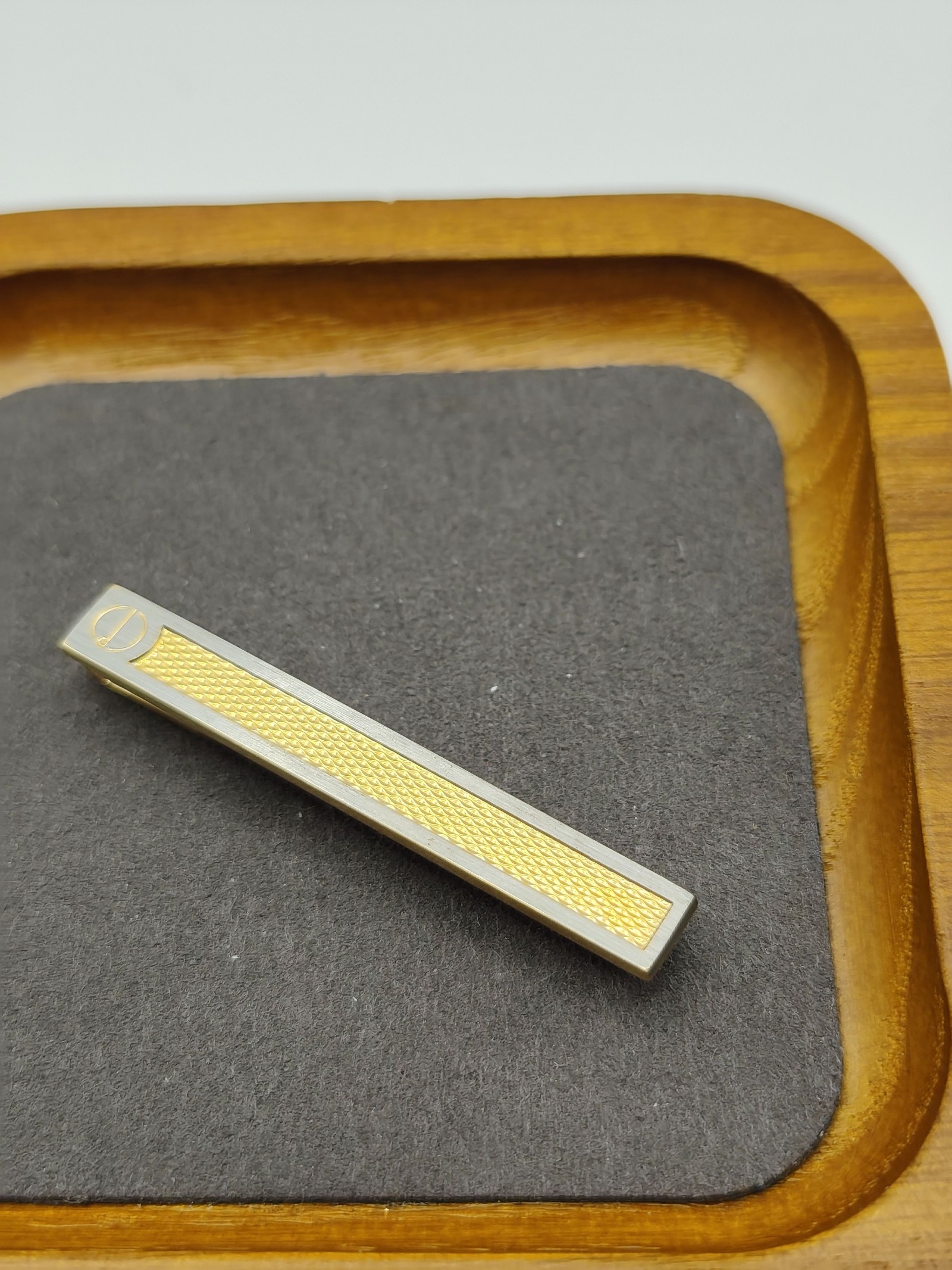 Dunhill Men Gold & Silver Tone Tie Clip with Gift Box Other image 4