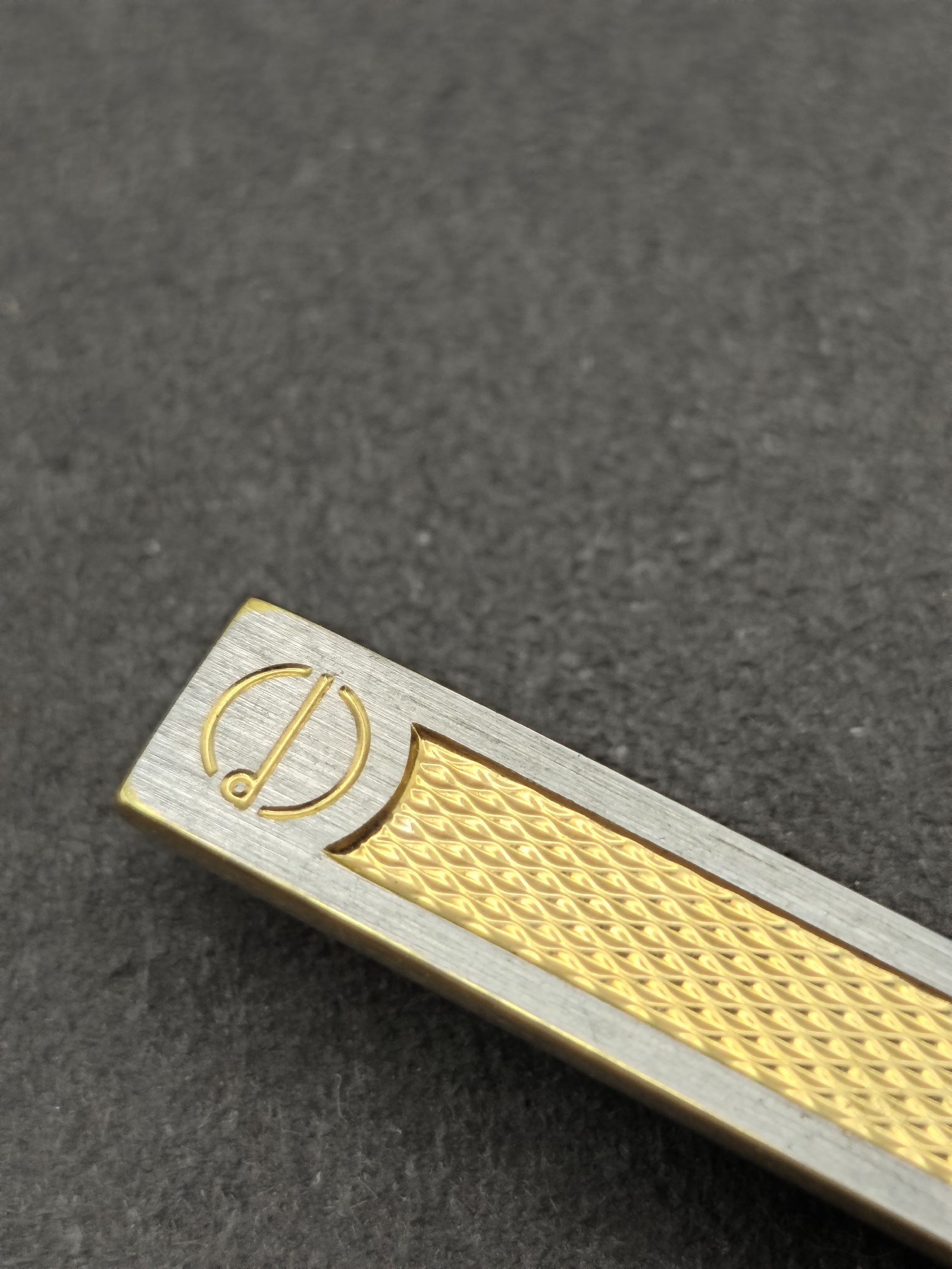 Dunhill Men Gold & Silver Tone Tie Clip with Gift Box Other image 5