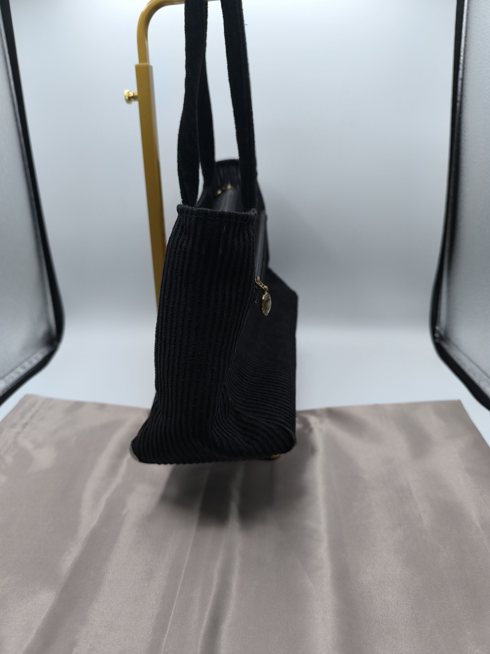 Feiler Black Floral Embroidered Tote Bag Women image 5