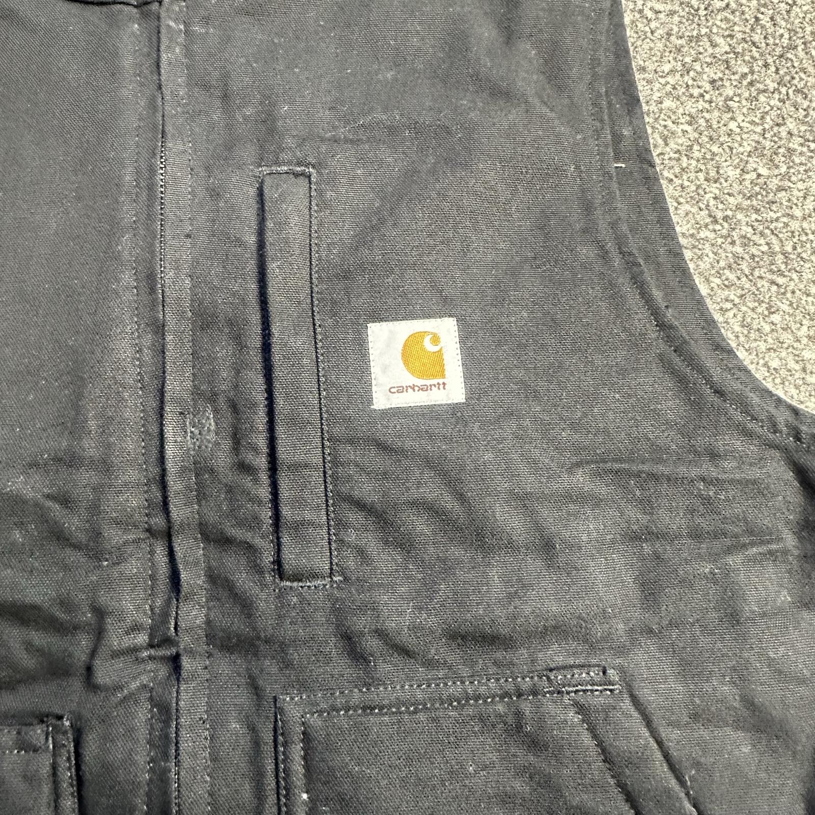 Carhartt Black Workwear Sherpa Vest Small Loose Fit image 3