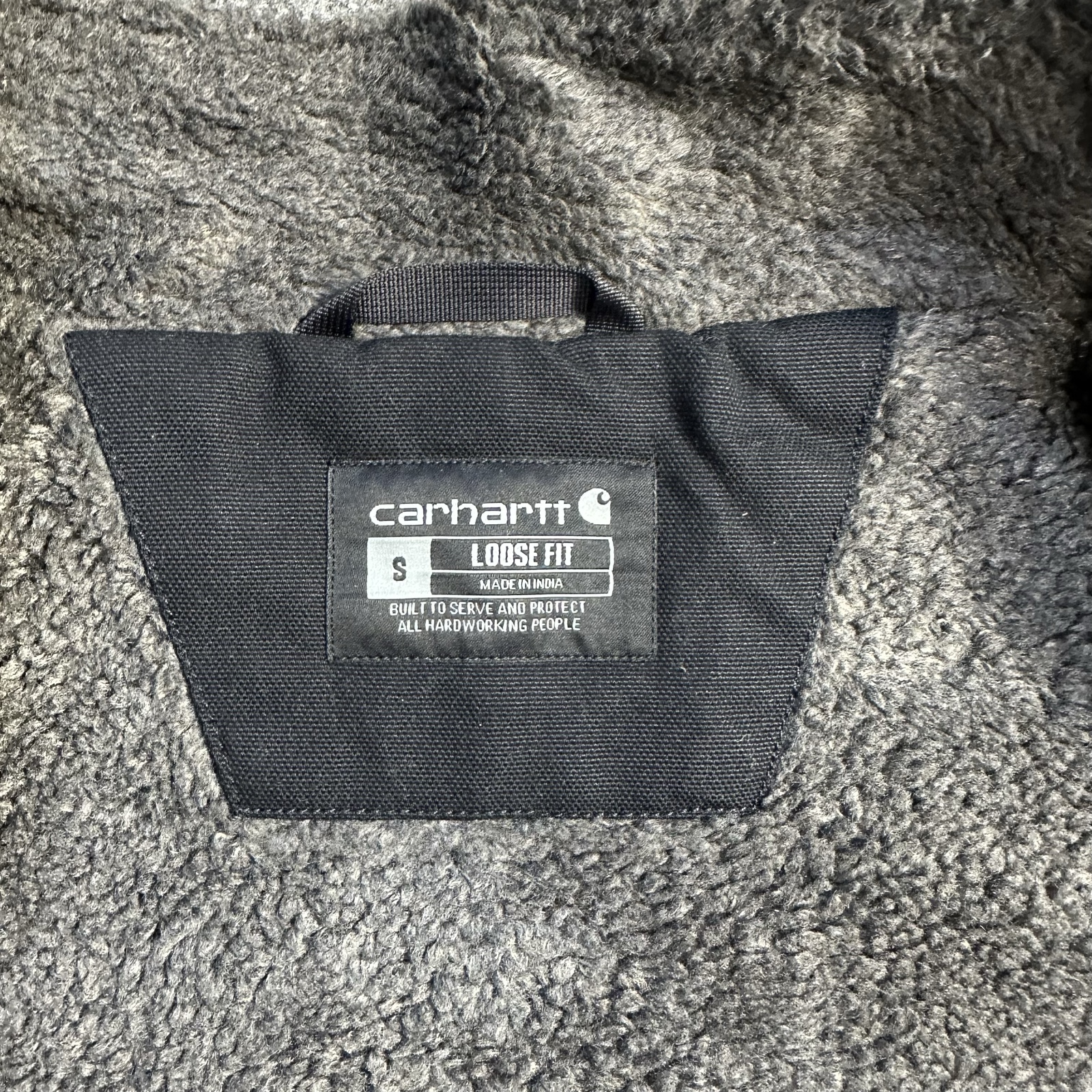 Carhartt Black Workwear Sherpa Vest Small Loose Fit image 5