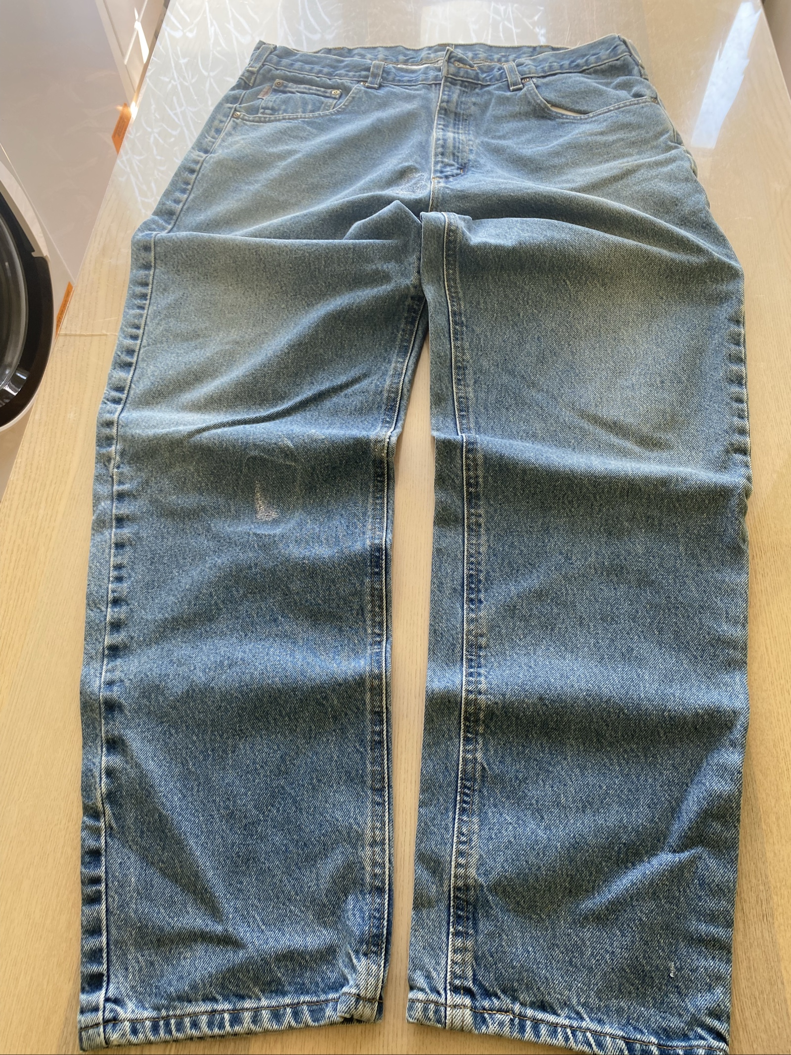 Carhartt Baggy Jeans W38 L32 Blue Loose Fit Skate Y2K Vintage #1AC image 3