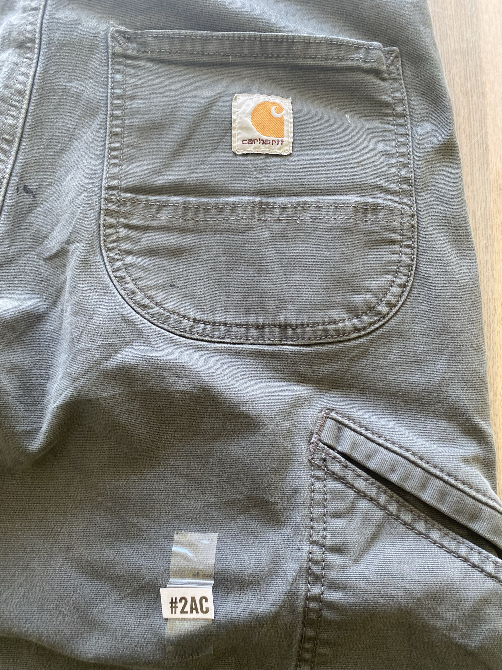 Carhartt Baggy Jeans W30 L32 Grey Loose Fit Skate Y2K Vintage #2AC image 2
