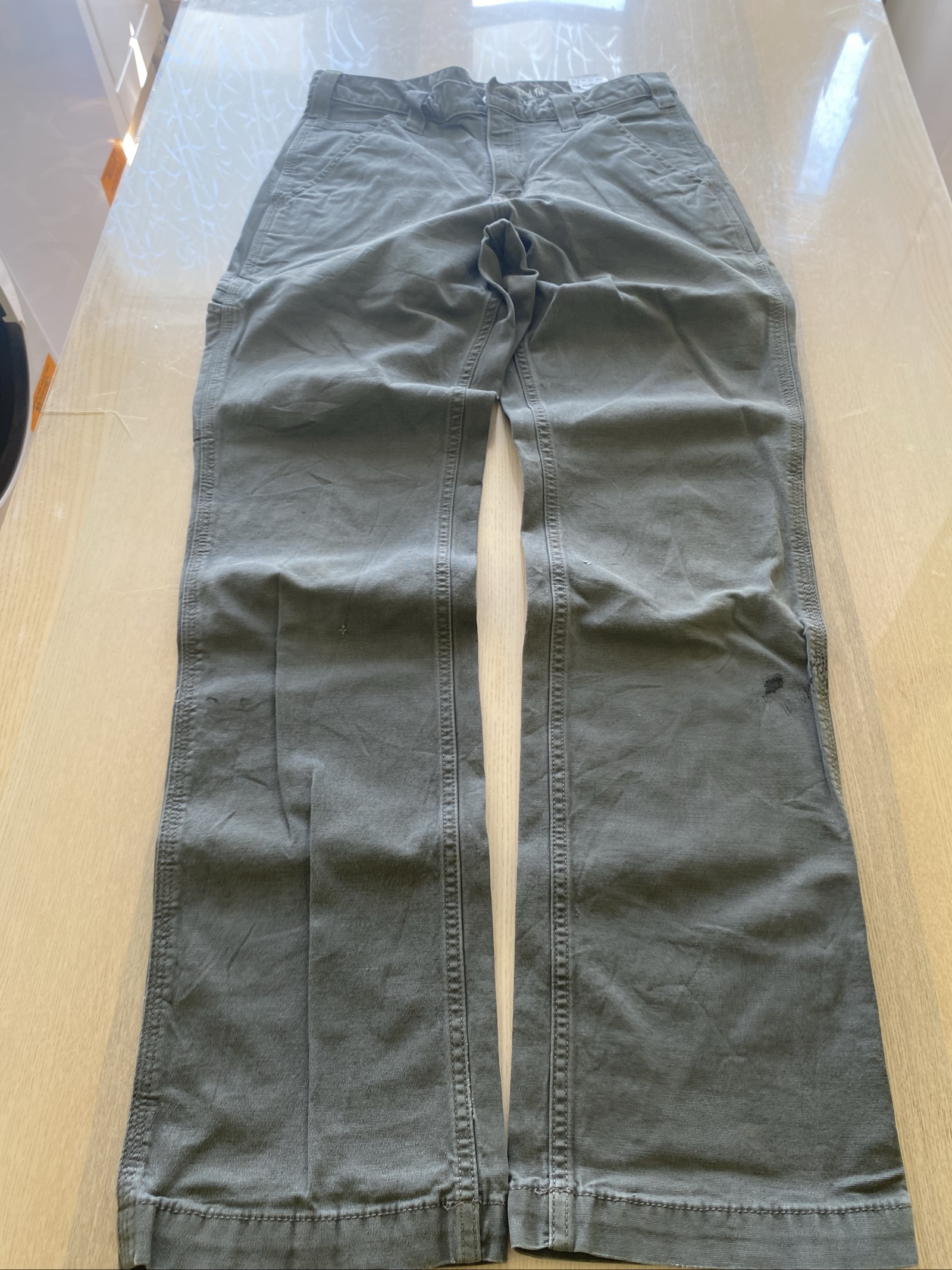 Carhartt Baggy Jeans W30 L32 Grey Loose Fit Skate Y2K Vintage #2AC image 3
