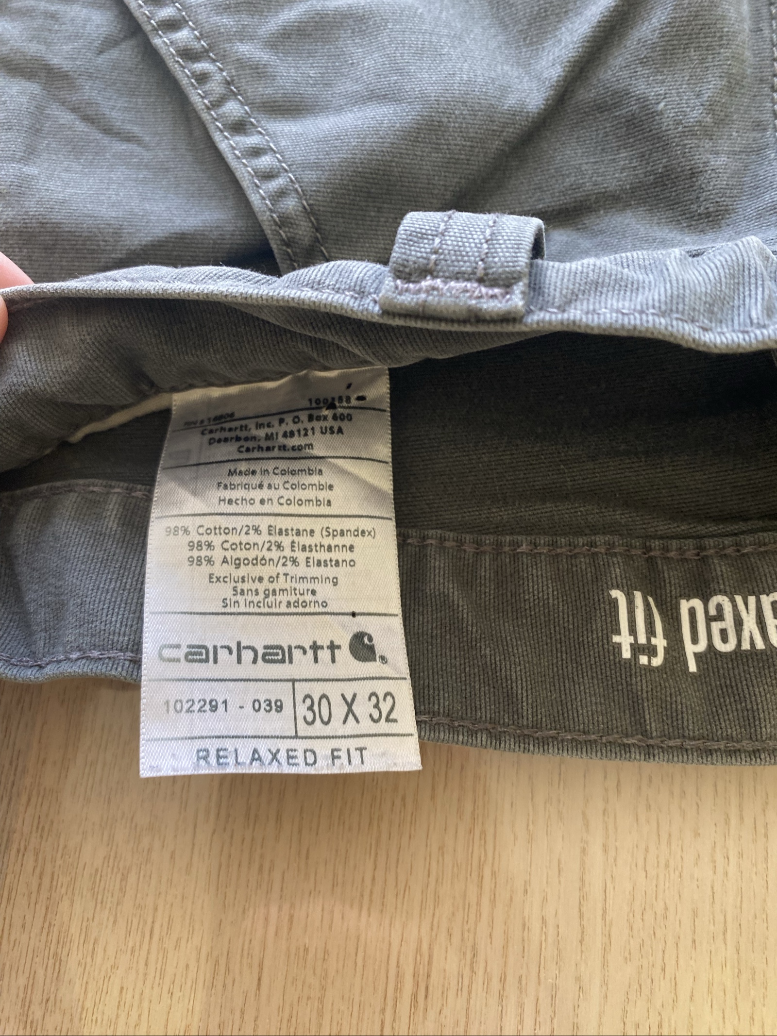 Carhartt Baggy Jeans W30 L32 Grey Loose Fit Skate Y2K Vintage #2AC image 4