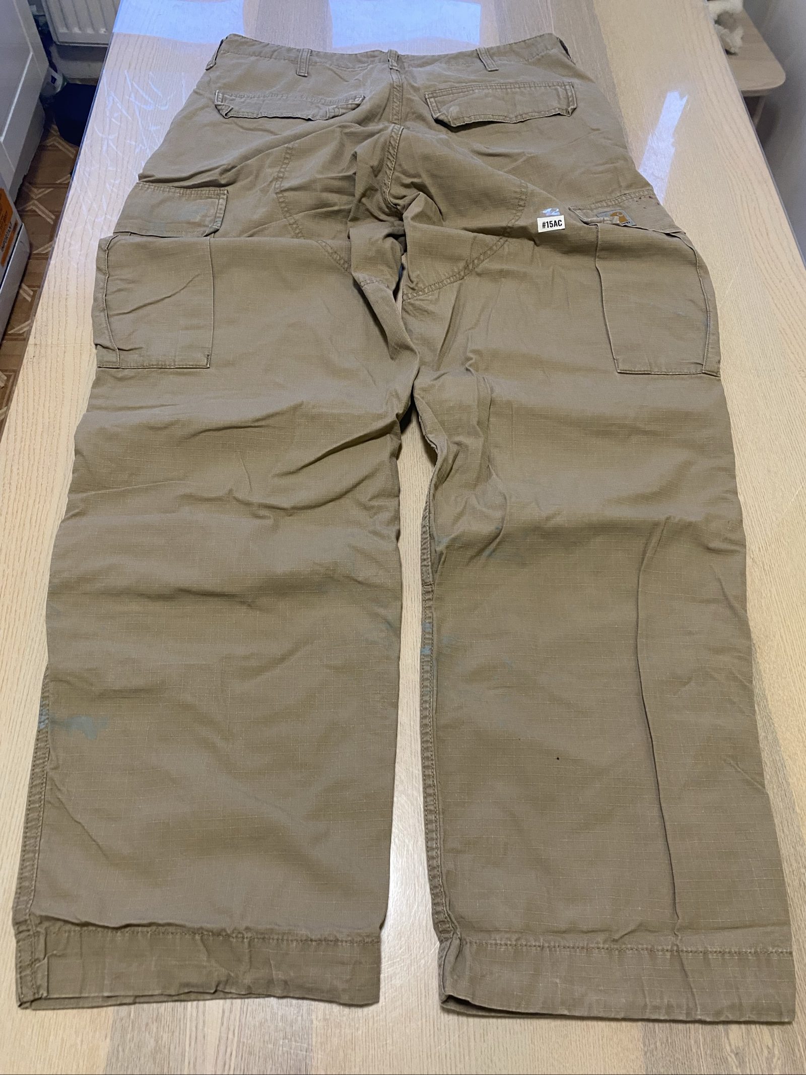 Carhartt Baggy Jeans W34 L32 Beige Loose Fit Skate Y2K Vintage #15AC