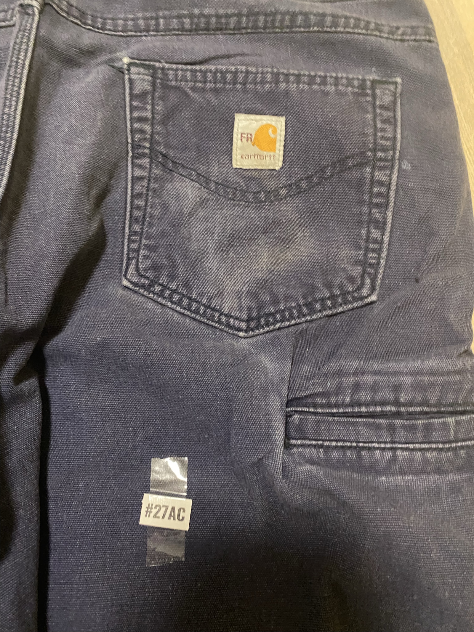 Carhartt Baggy Jeans W36 L30 Navy Loose Fit Skate Y2K Vintage #27AC image 2