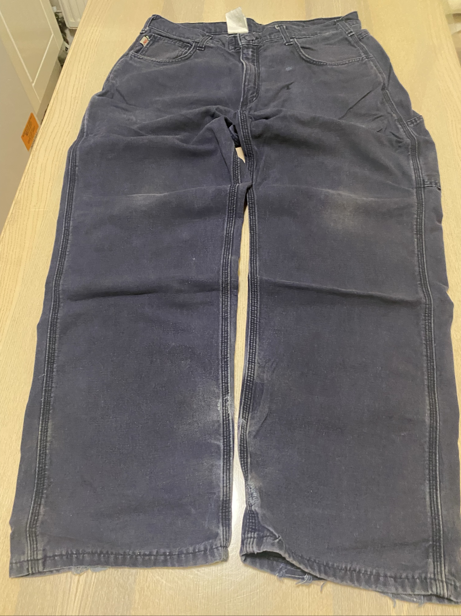 Carhartt Baggy Jeans W36 L30 Navy Loose Fit Skate Y2K Vintage #27AC image 3