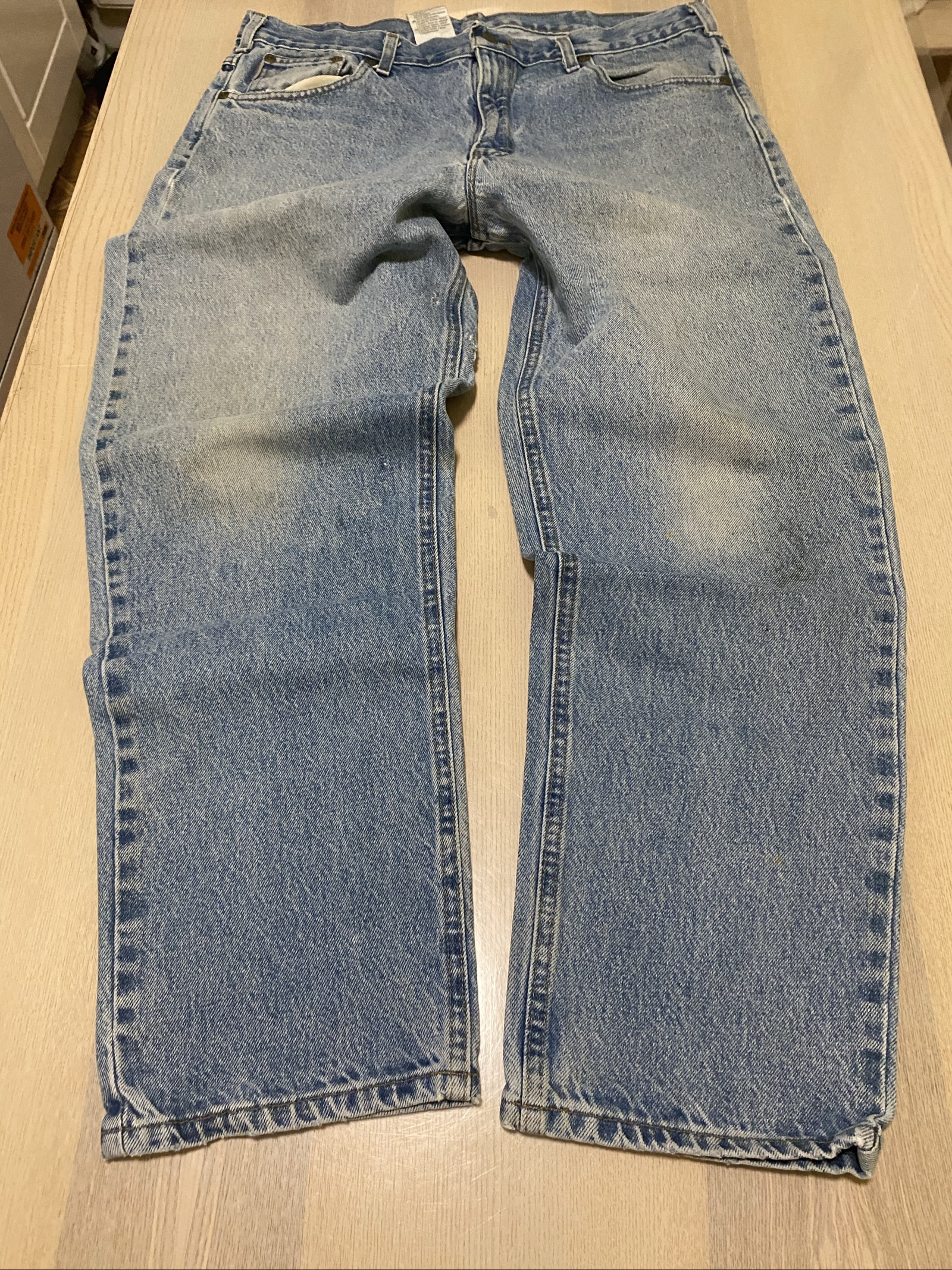 Carhartt Baggy Jeans W38 L30 Blue Loose Fit Skate Y2K Vintage #28AC image 3