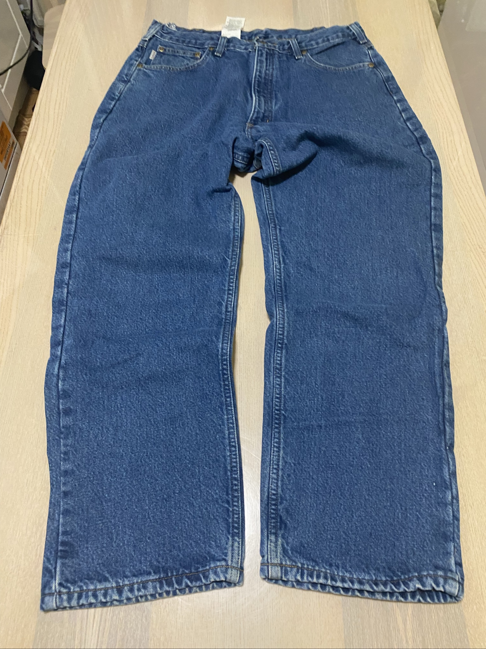 Carhartt Baggy Jeans W35 L30 Blue Loose Fit Vintage #29AC image 3