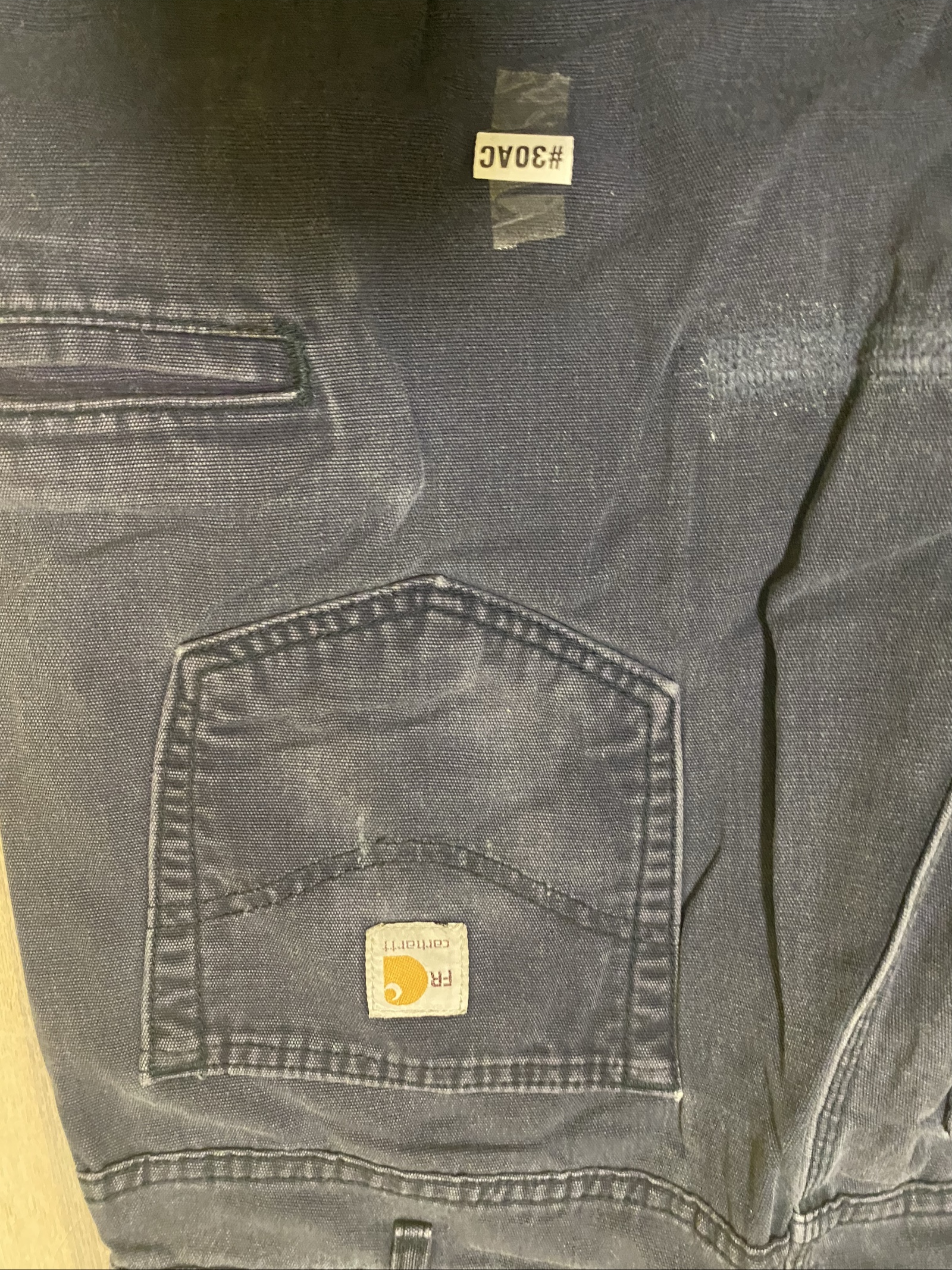 Carhartt Baggy Jeans W36 L30 Blue Loose Fit Skate Y2K Vintage #30AC image 2