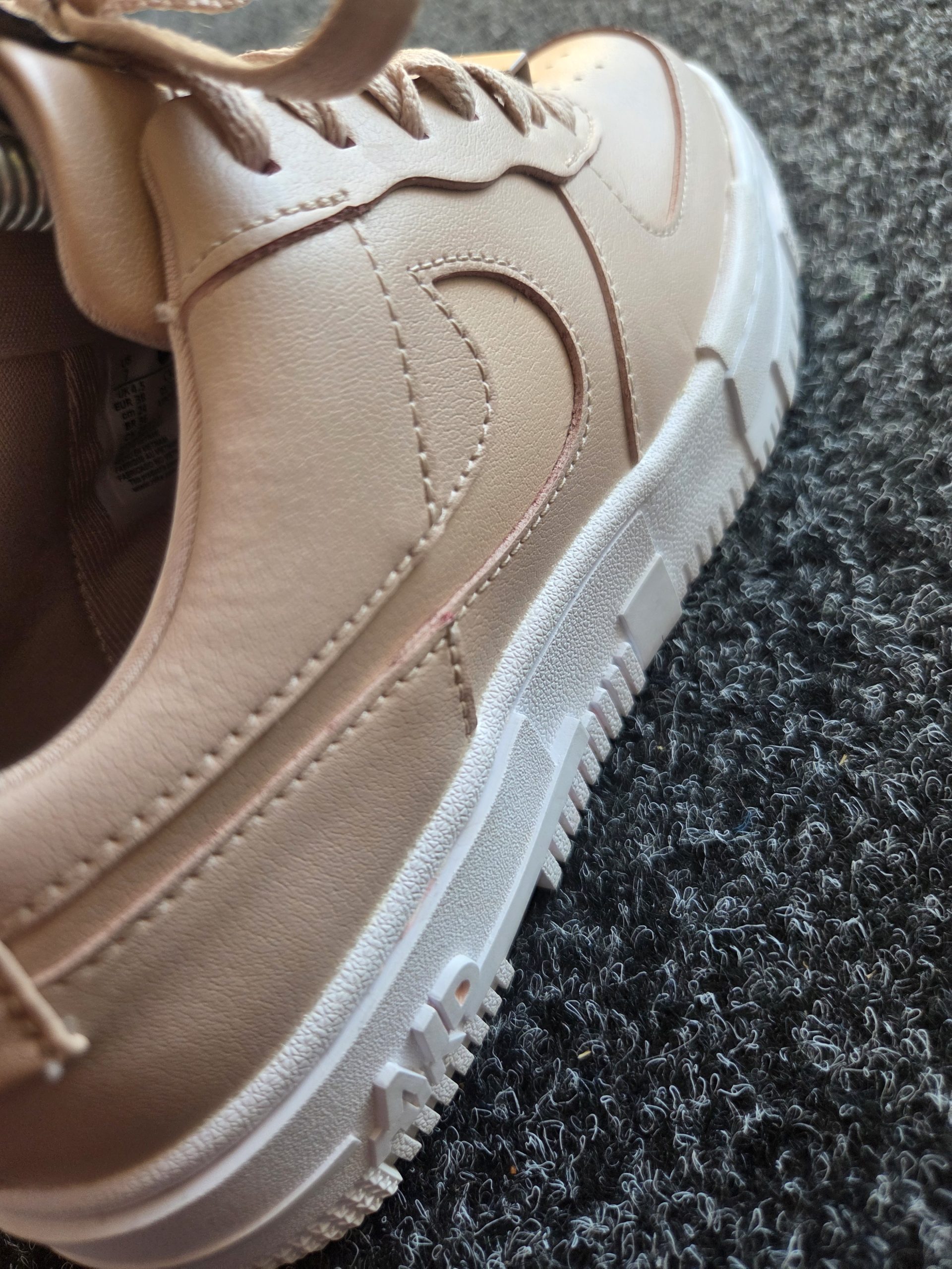 Nike Air Force 1 Low Pixel Women's Trainers Particle Beige UK 4.5 image 7