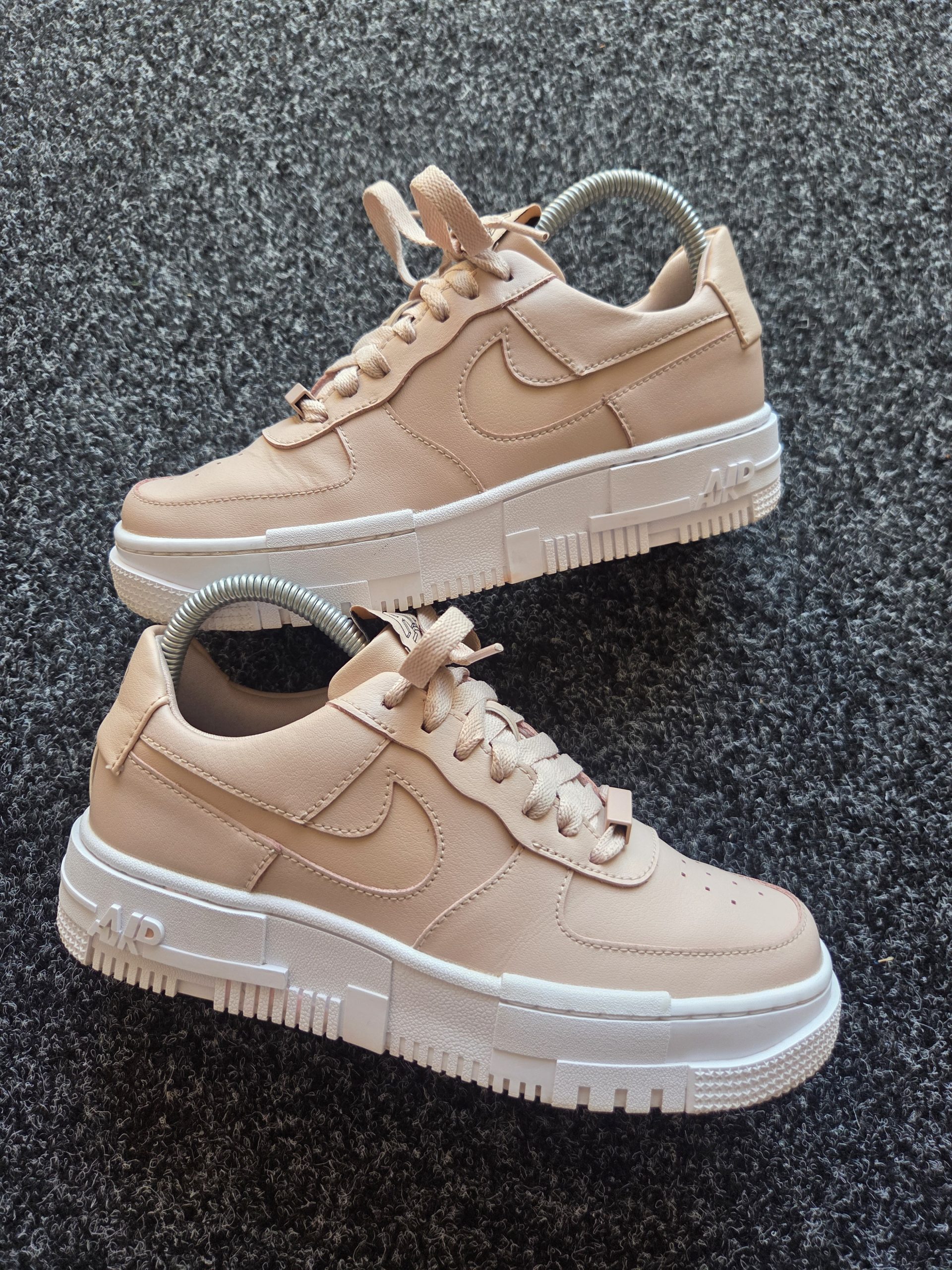Nike Air Force 1 Low Pixel Women's Trainers Particle Beige UK 4.5