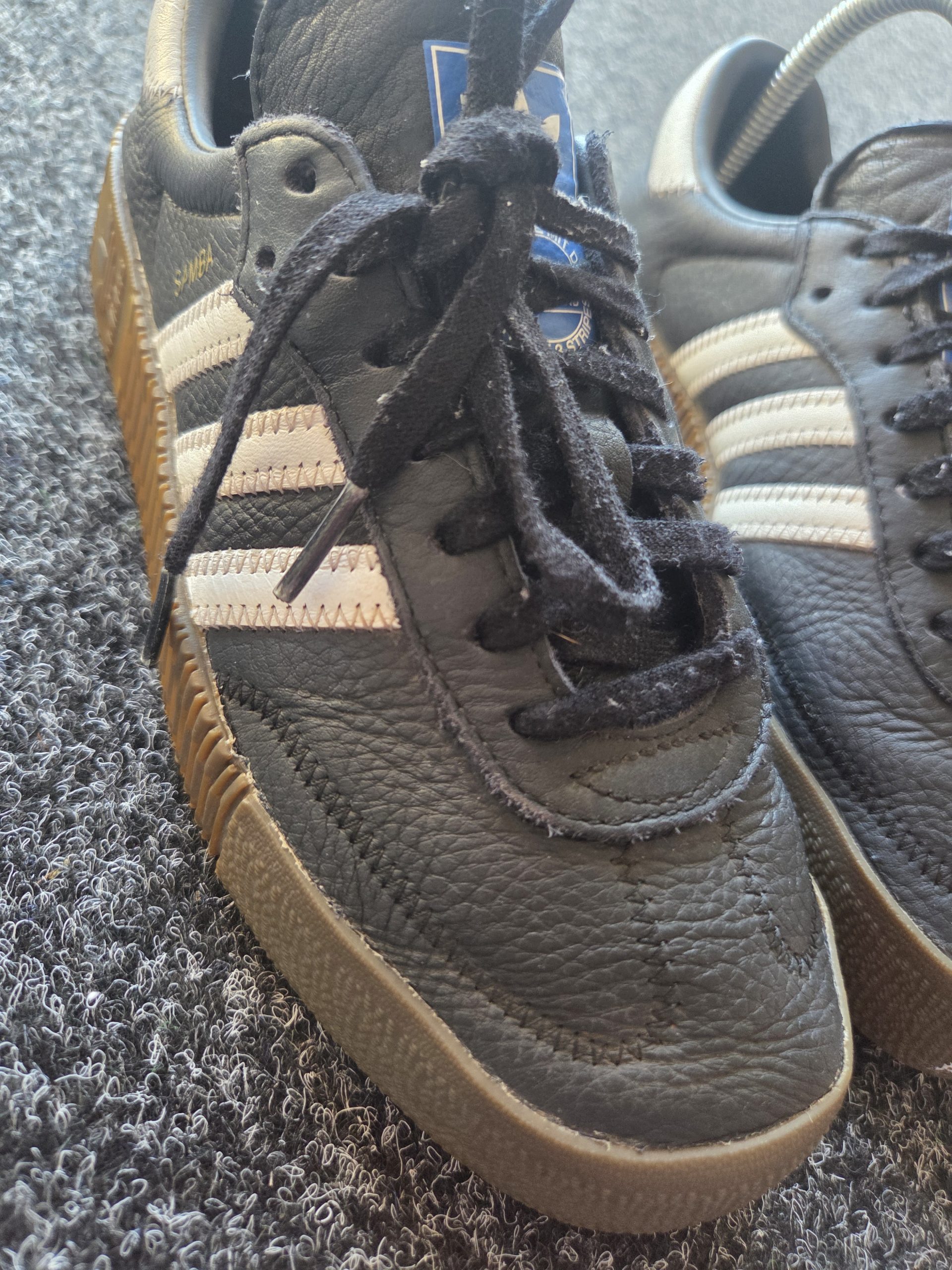 Adidas Sambarose Women's Trainers Black White Gum UK 5 image 3