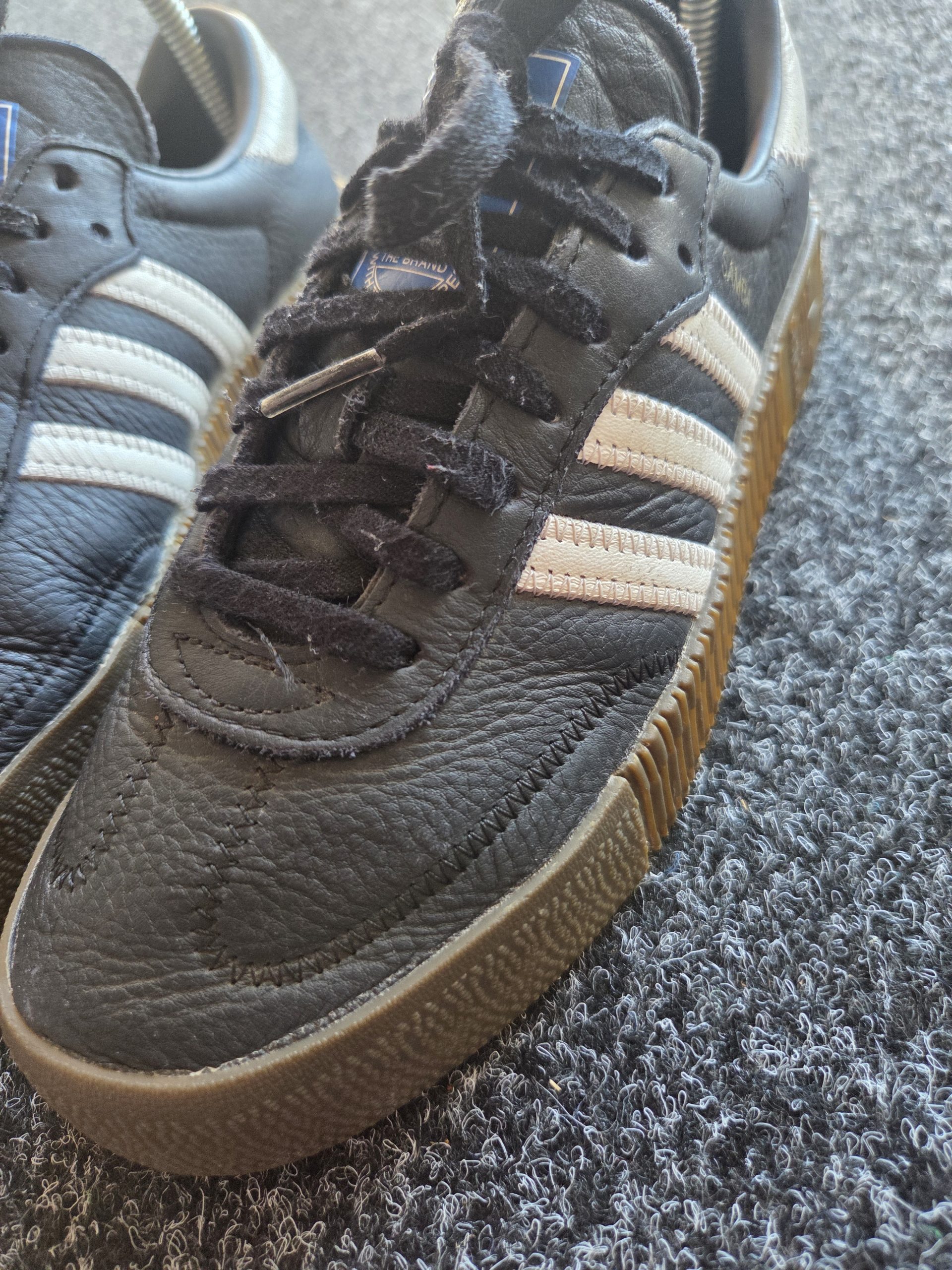 Adidas Sambarose Women's Trainers Black White Gum UK 5 image 4