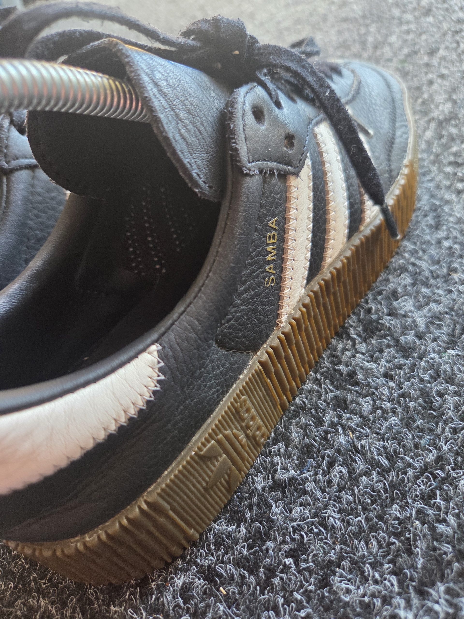 Adidas Sambarose Women's Trainers Black White Gum UK 5 image 7