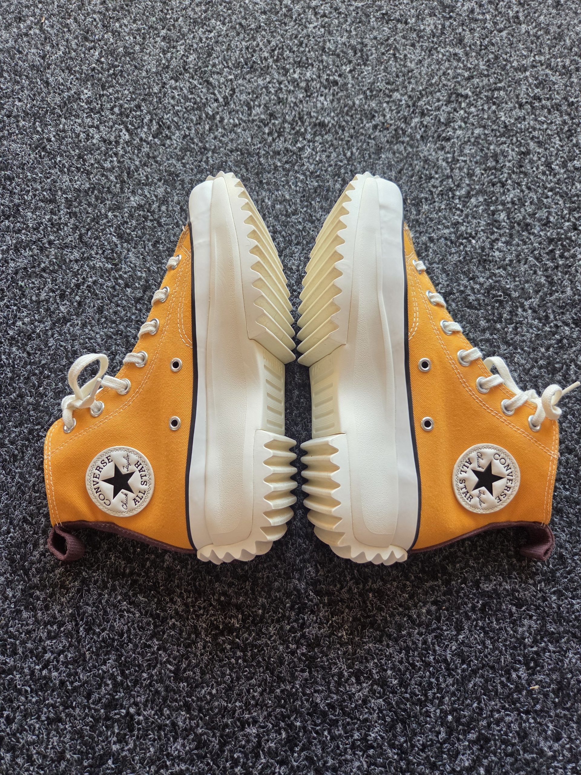 Converse Run Star Hike Tri-Panel Hi Women's Trainers Sunflower Gold Parchment UK 5 171122C image 10