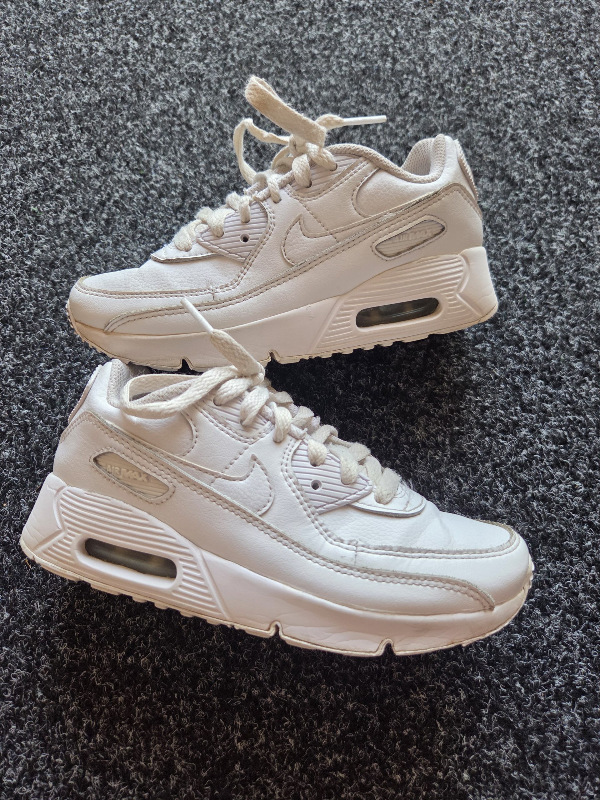 Nike Air Max 90 PS Children's Trainers White UK 1 CD6867-100