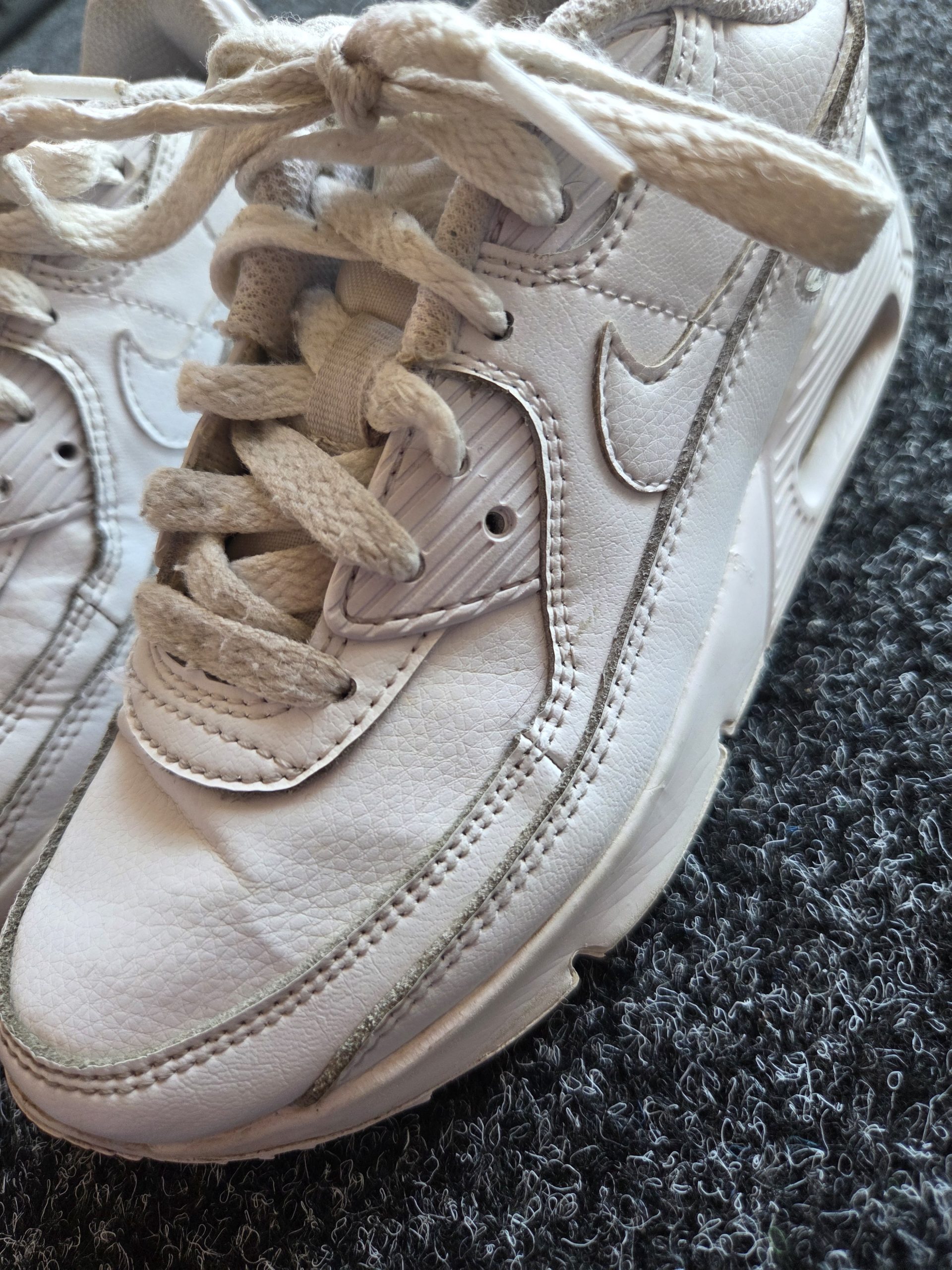 Nike Air Max 90 PS Children's Trainers White UK 1 CD6867-100 image 4