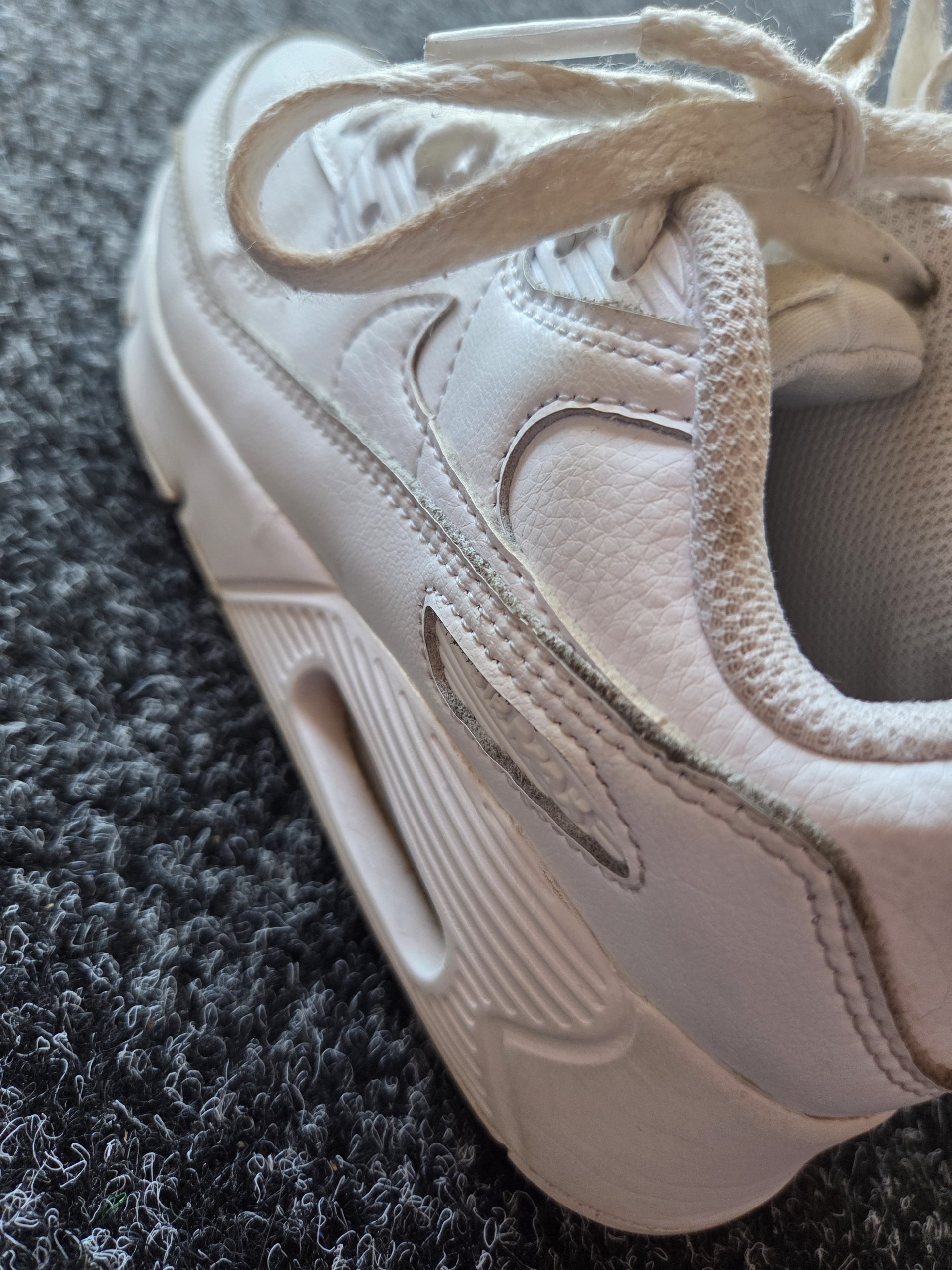 Nike Air Max 90 PS Children's Trainers White UK 1 CD6867-100 image 6