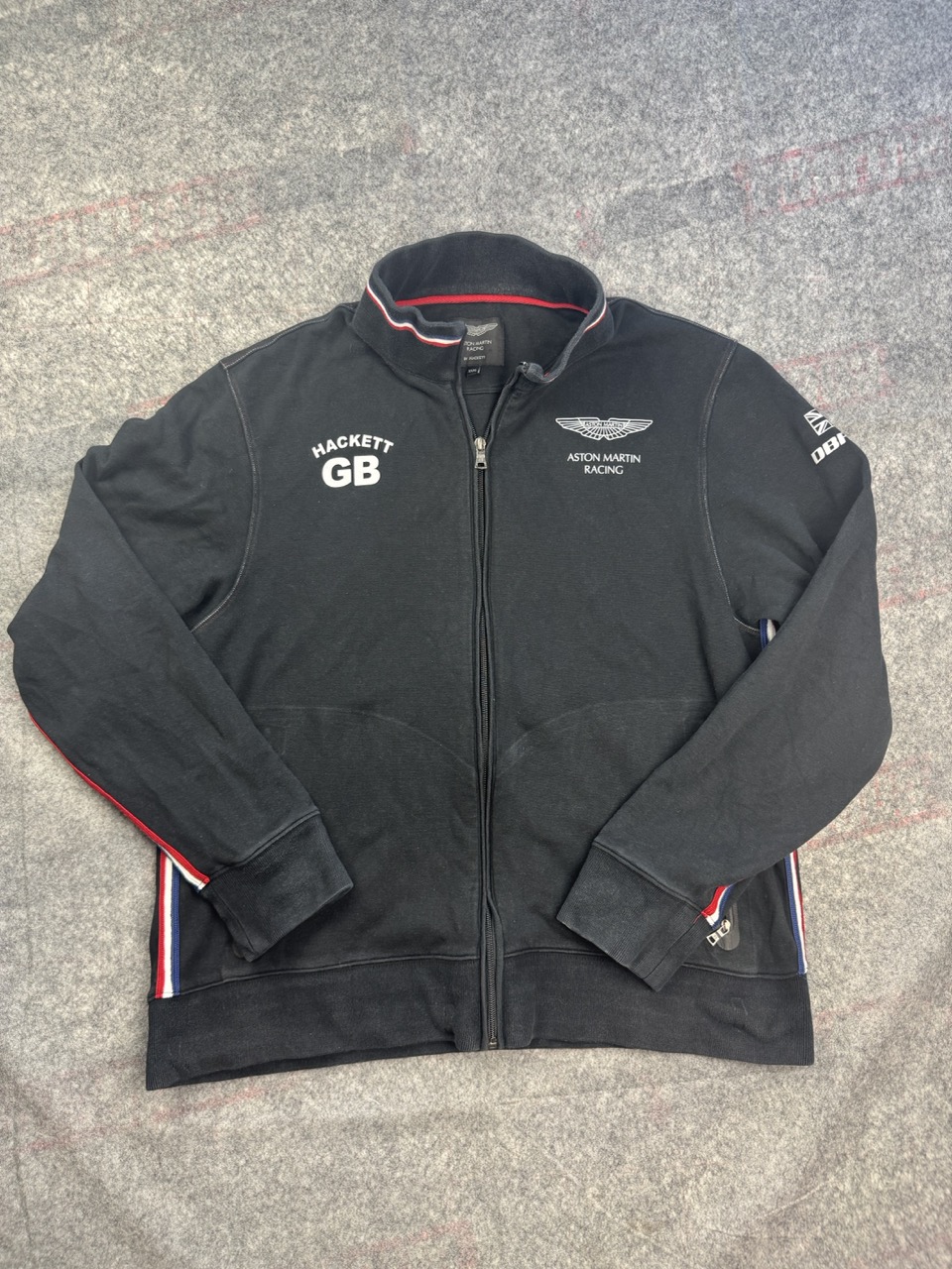 Hackett x Aston Martin Black Racing Zip Sweatshirt XXXL