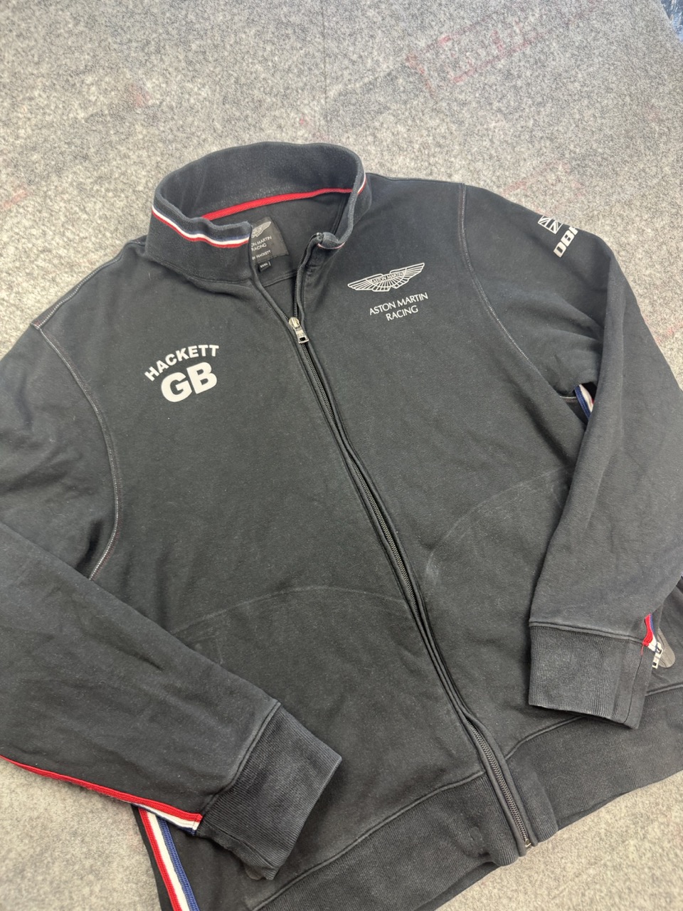 Hackett x Aston Martin Black Racing Zip Sweatshirt XXXL image 2