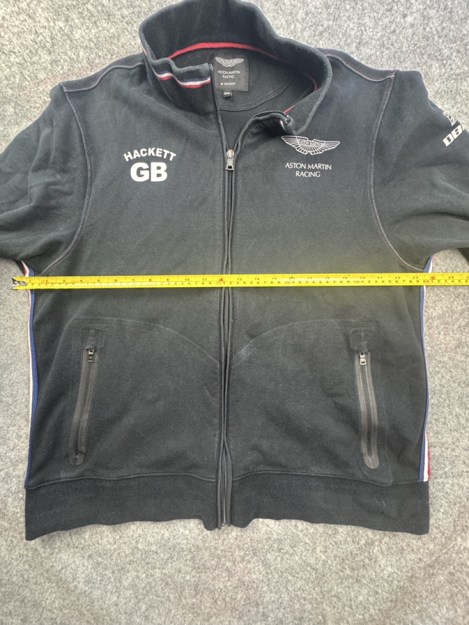 Hackett x Aston Martin Black Racing Zip Sweatshirt XXXL image 6