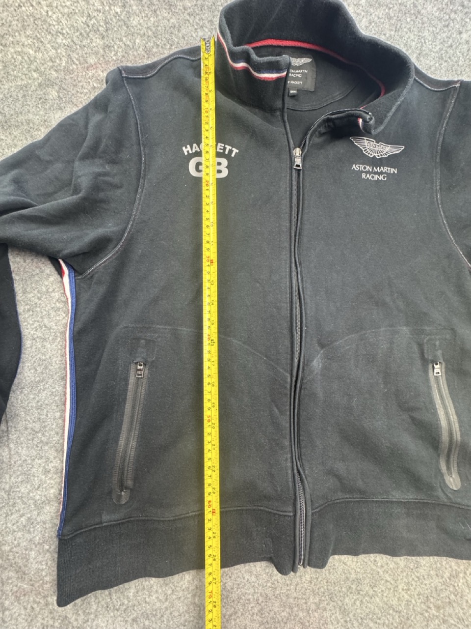 Hackett x Aston Martin Black Racing Zip Sweatshirt XXXL image 7