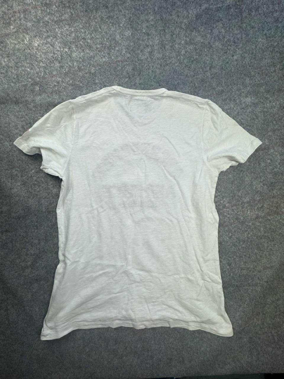 Abercrombie & Fitch White Logo T Shirt Men’s M Distressed Patchwork image 8