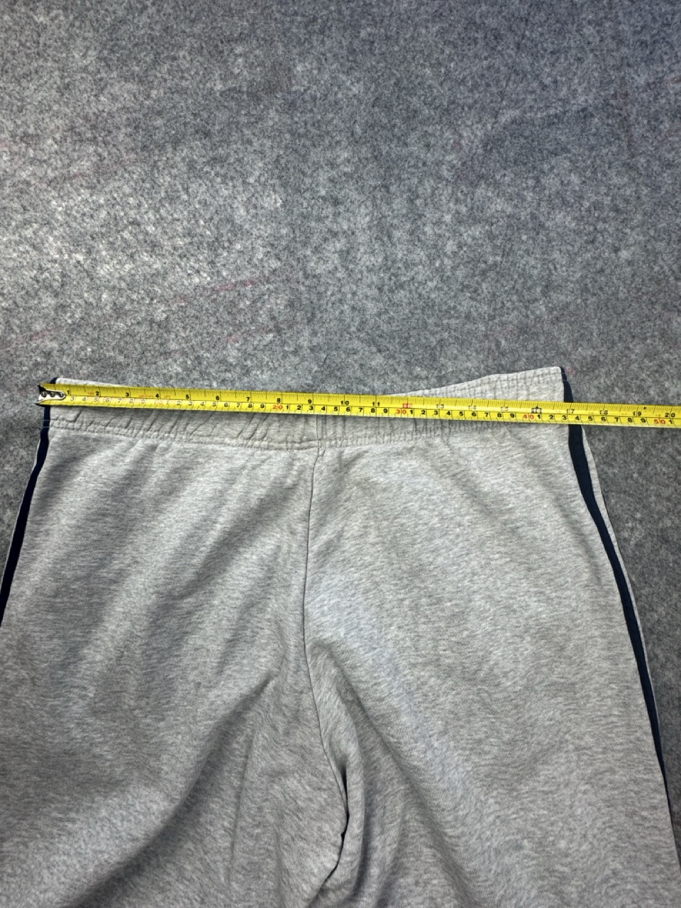 Adidas Grey & Navy 3-Stripe Sweat Shorts Waist 17 in Relaxed Medium image 5