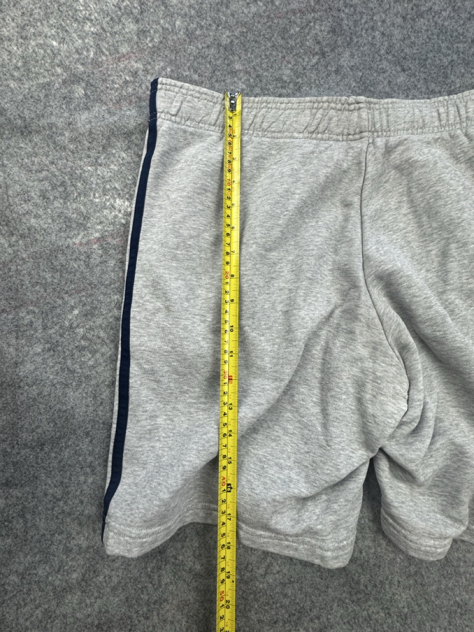 Adidas Grey & Navy 3-Stripe Sweat Shorts Waist 17 in Relaxed Medium image 6