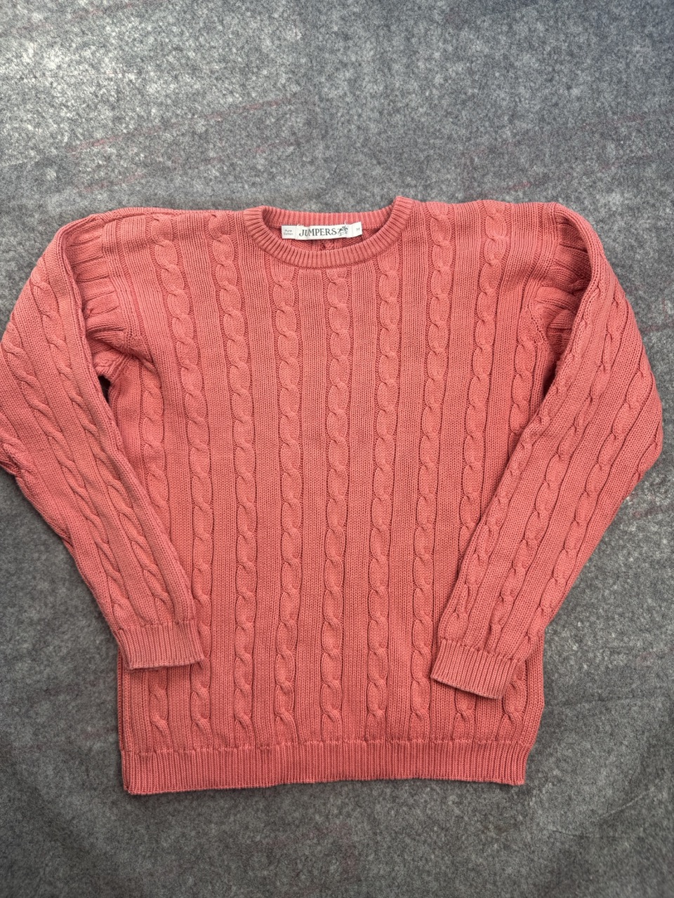 Jumpers Pink Cable Knit Cotton Jumper Women’s M