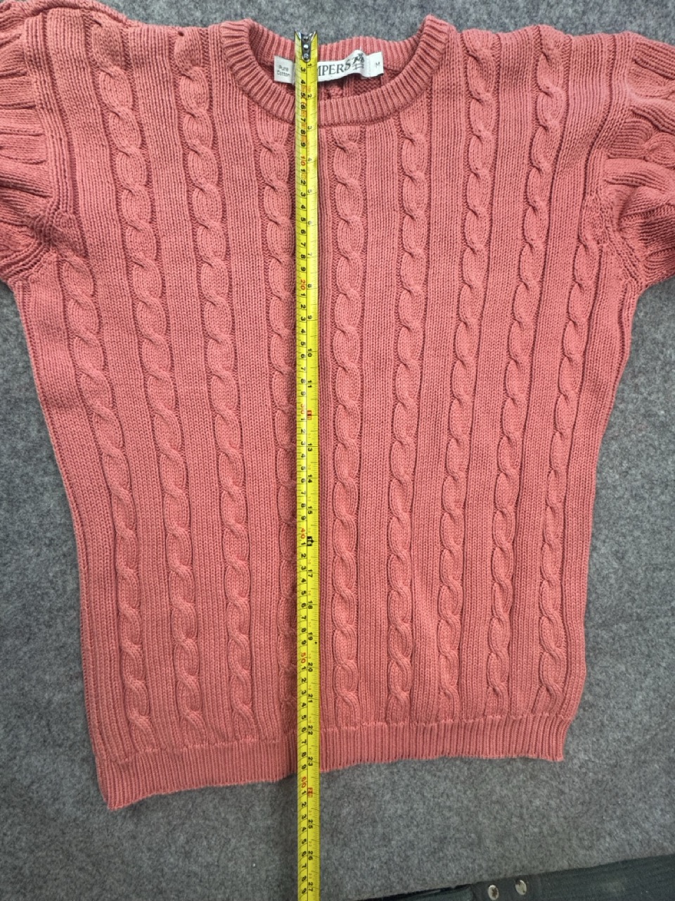Jumpers Pink Cable Knit Cotton Jumper Women’s M image 5